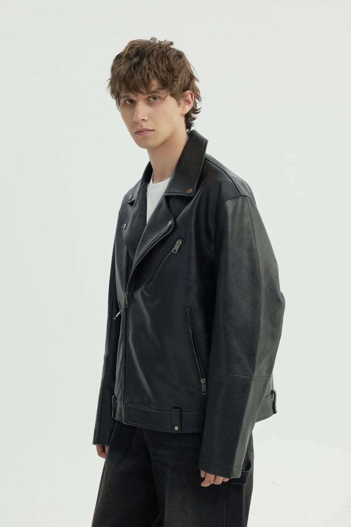 Chaqueta Hombre Oversize Negro - Image 2