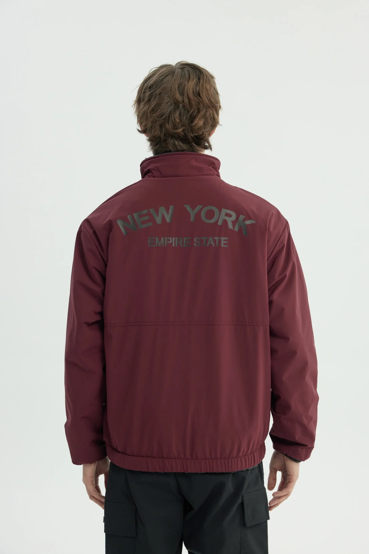 Chaqueta Hombre Slim Burdeo - Image 3