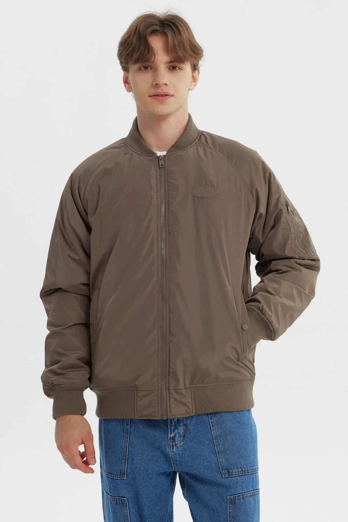 Chaqueta Hombre Slim Marron Piedra