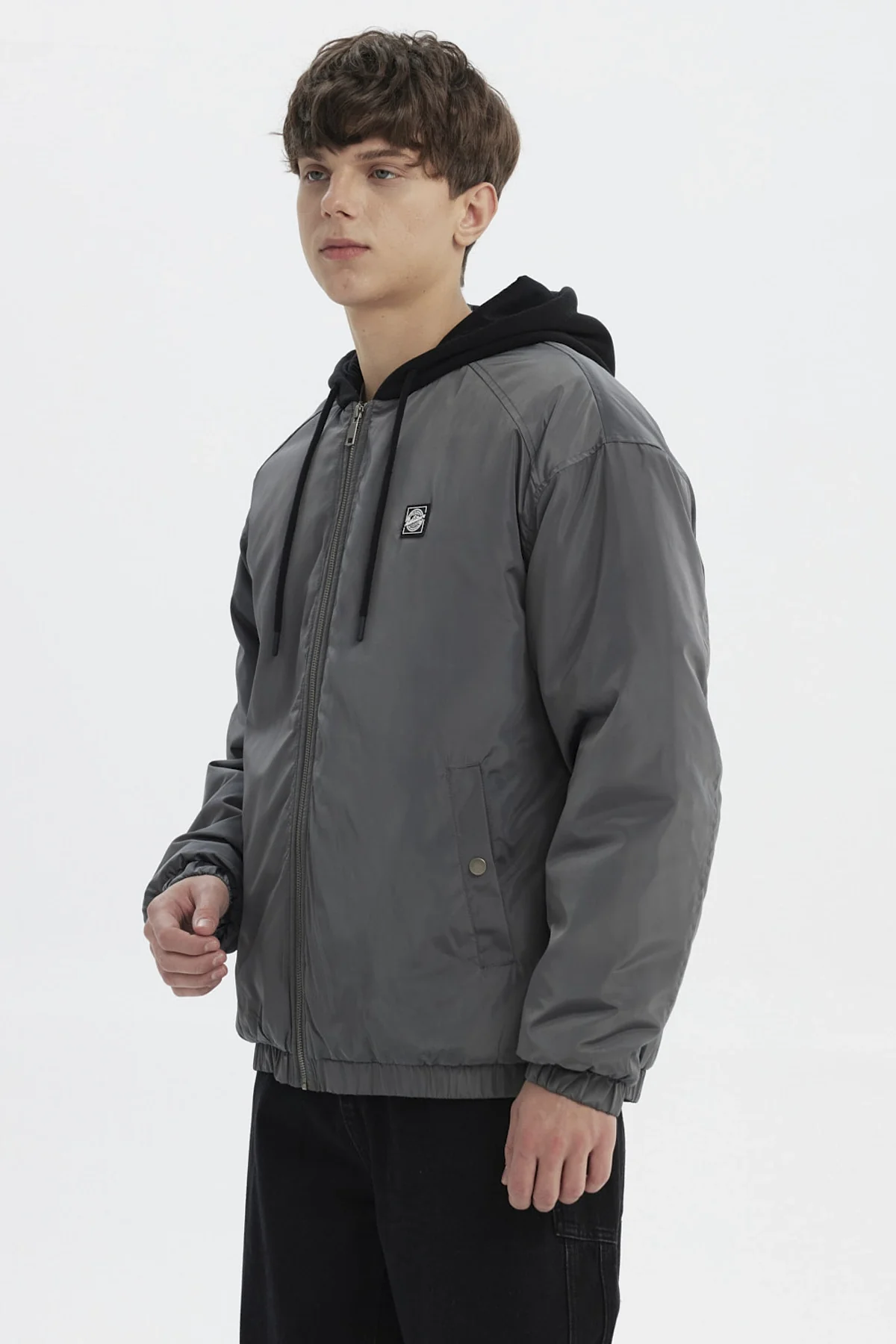 Chaqueta Hombre Slim Juvenil Gris Oscuro - Image 2