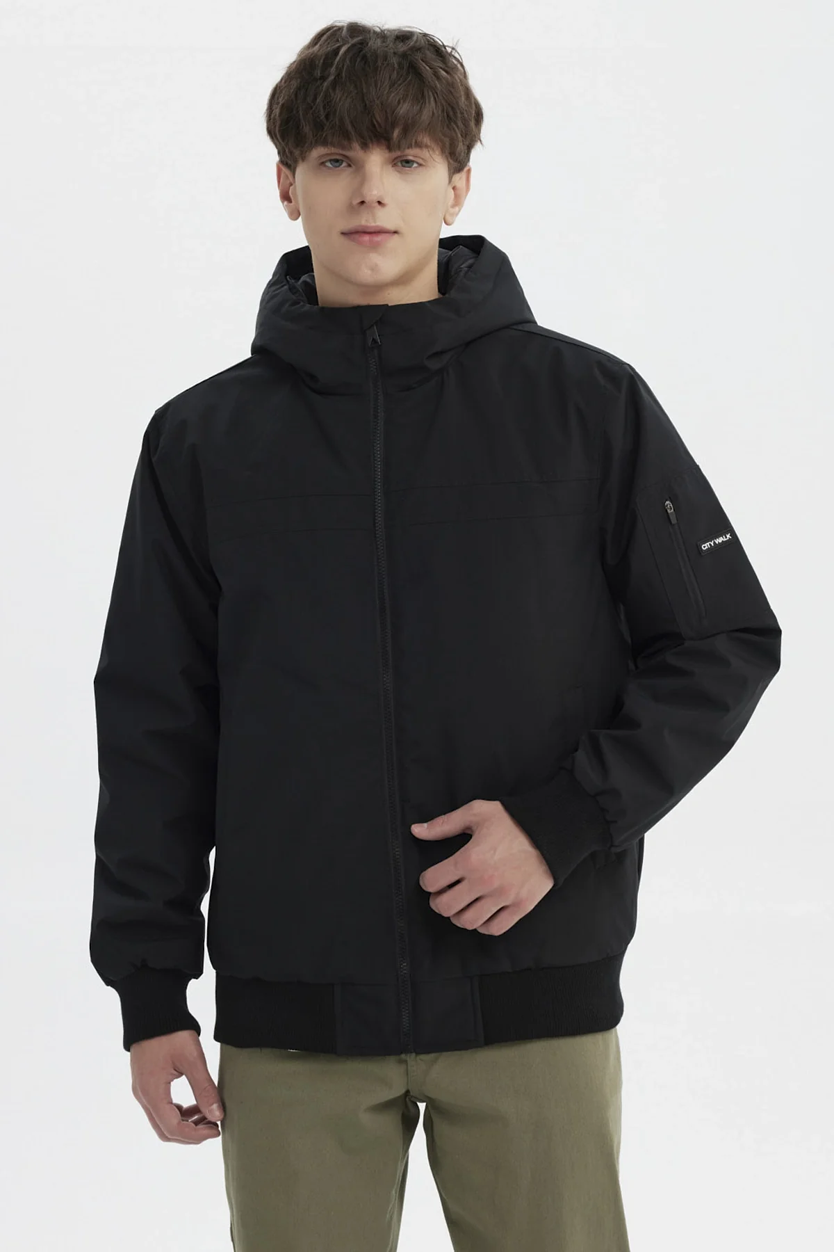 Chaqueta Hombre Slim Juvenil Negro