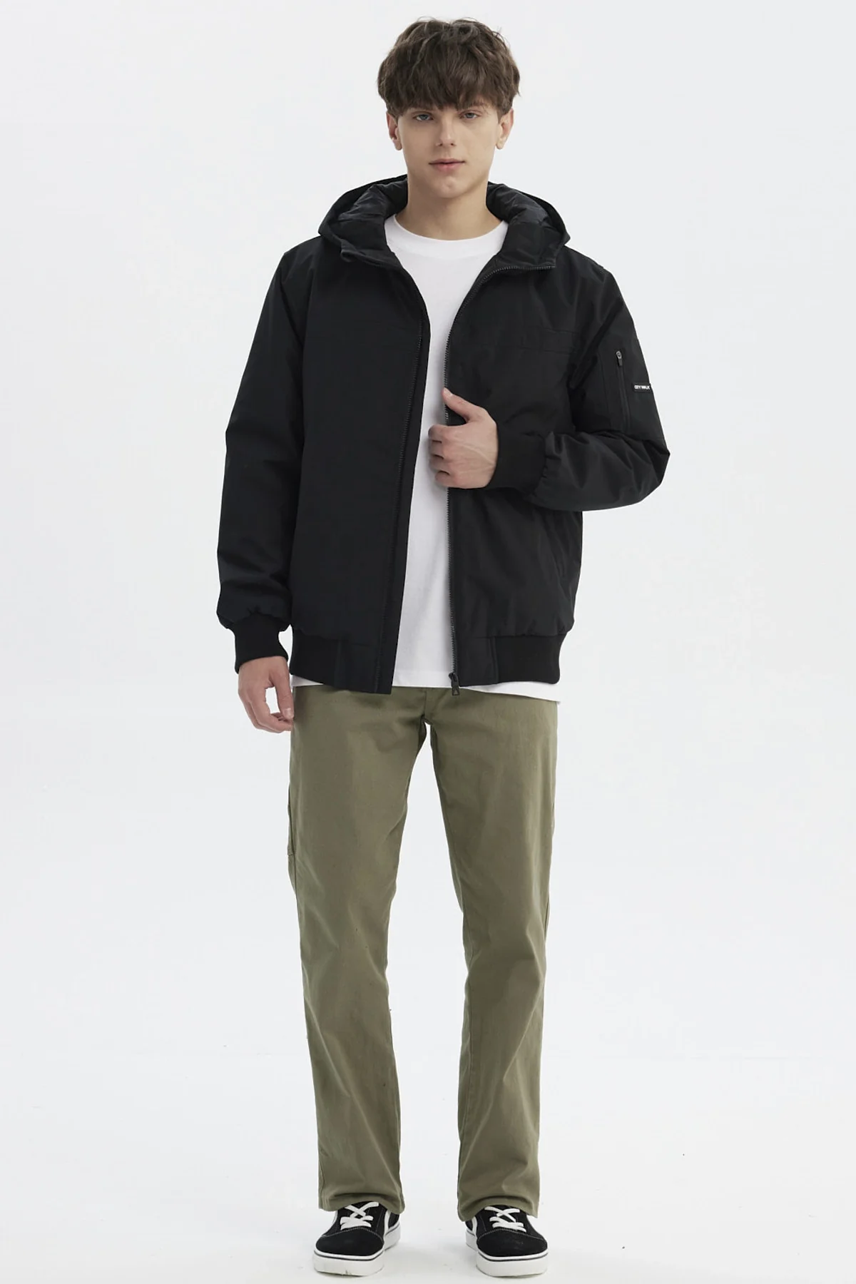 Chaqueta Hombre Slim Juvenil Negro - Image 4
