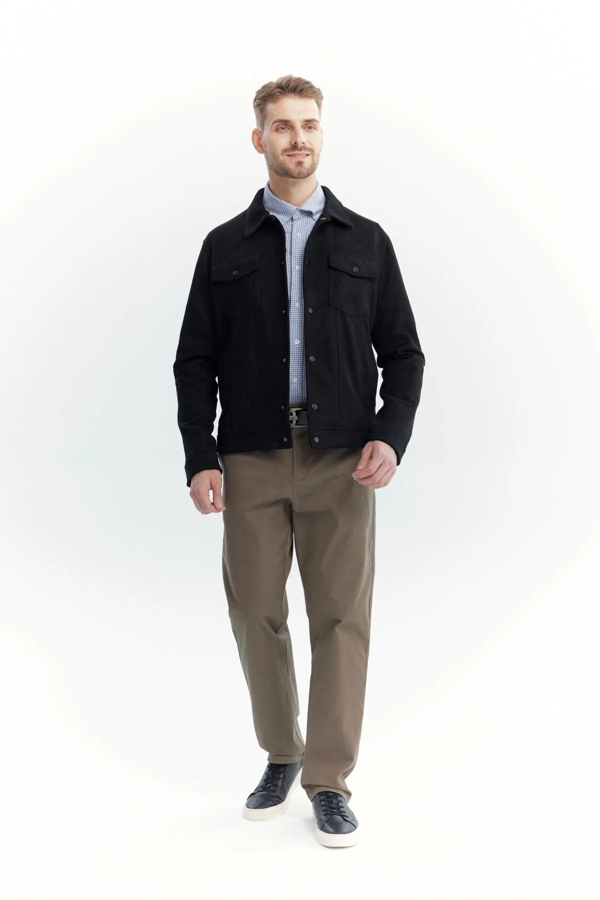 Chaqueta Hombre Slim Negro - Image 4