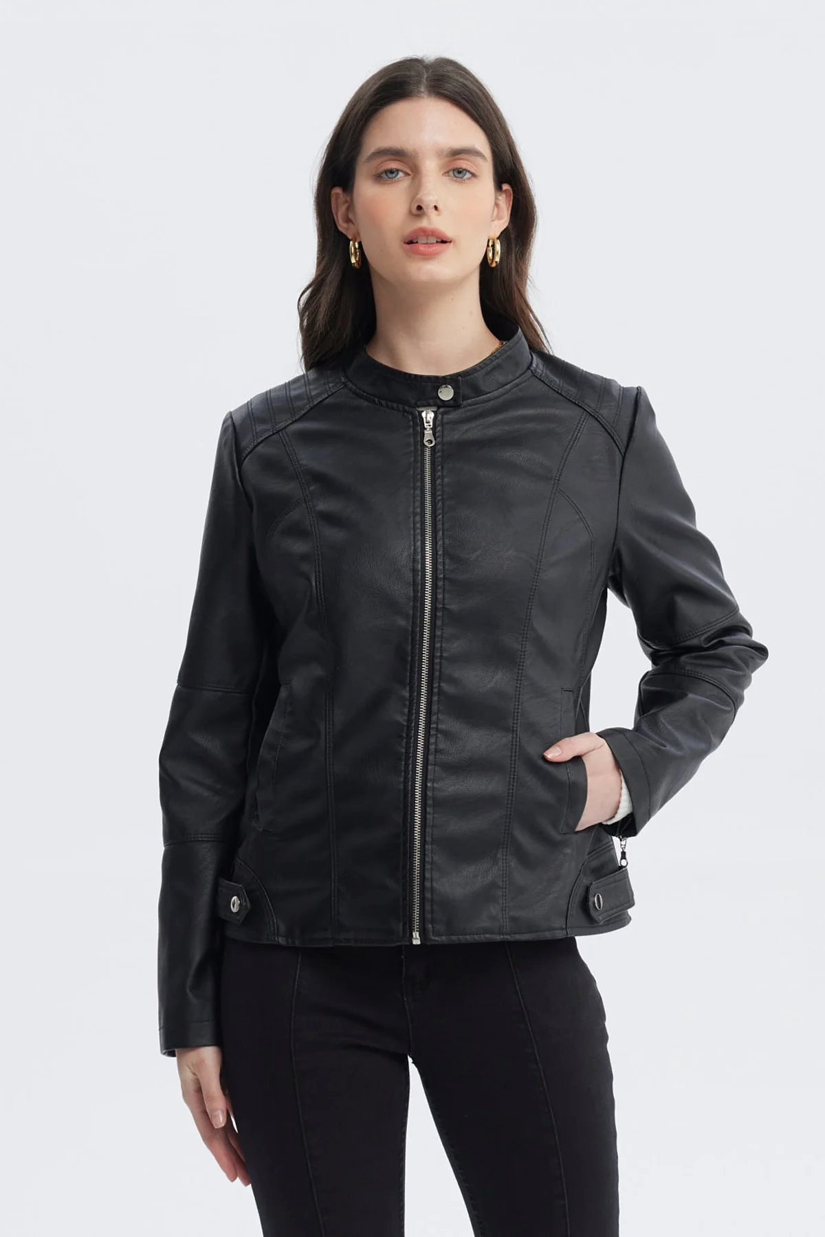 Chaqueta Mujer Ajustado Negro