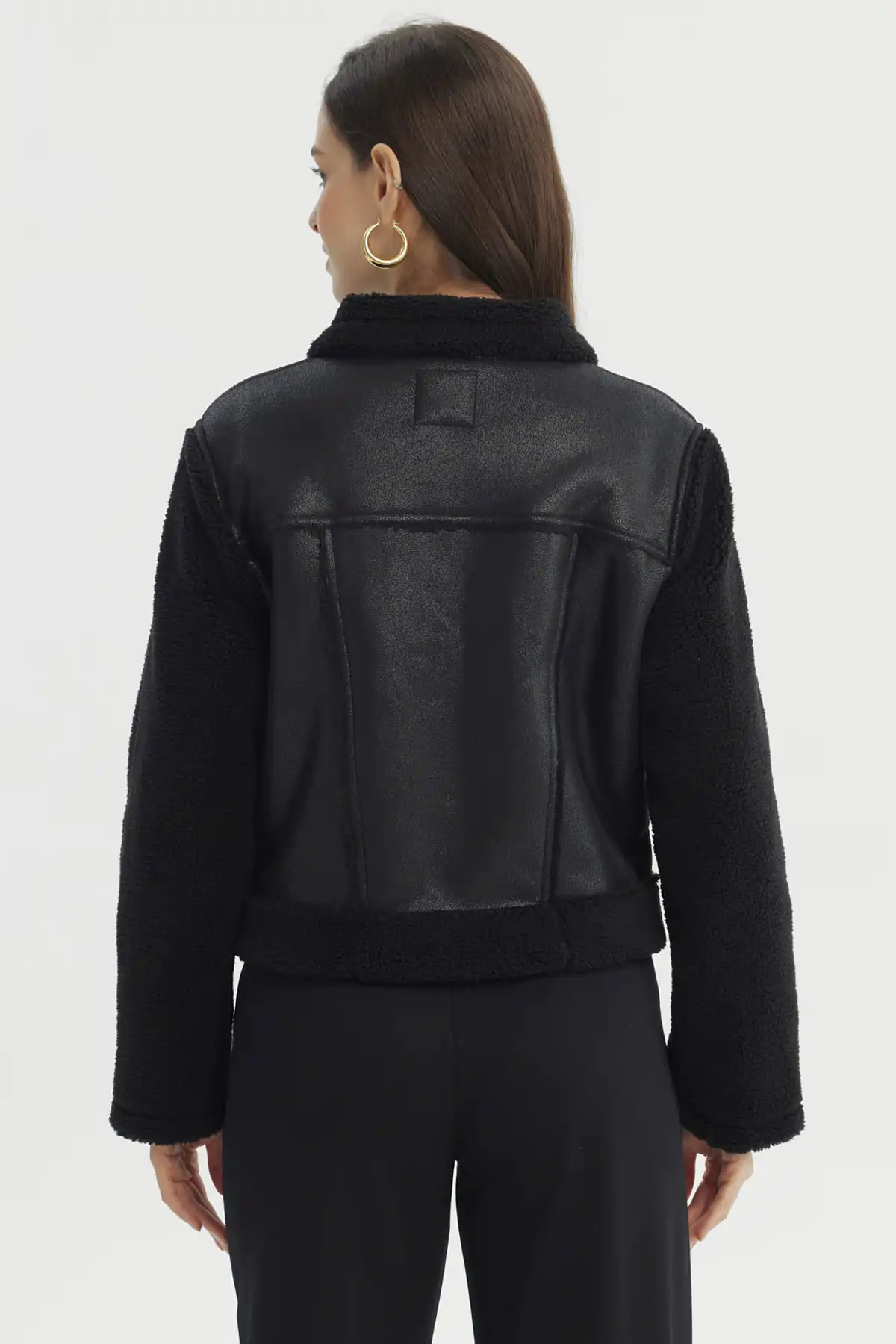 Chaqueta Mujer Bonded Negro - Image 3