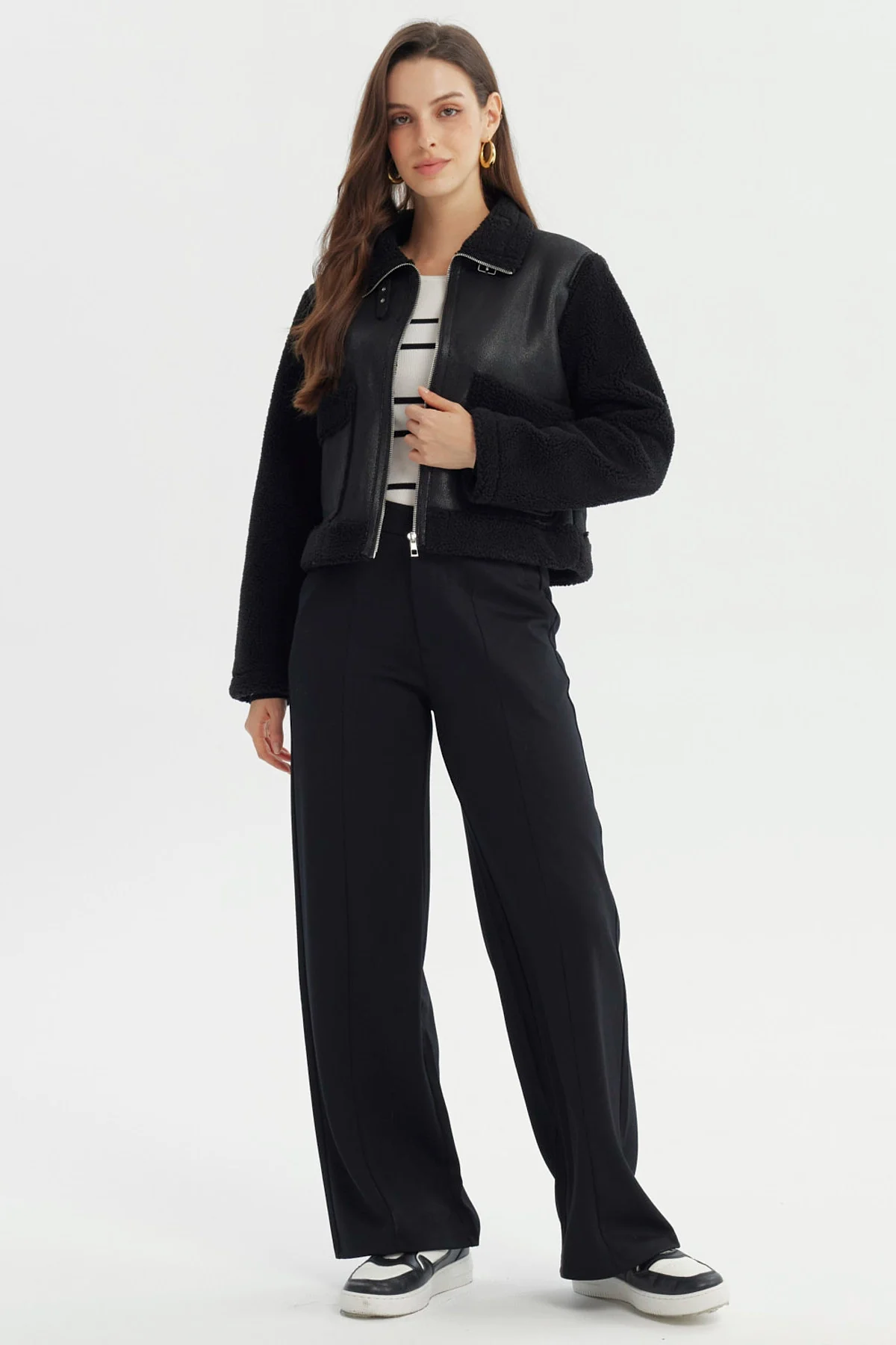 Chaqueta Mujer Bonded Negro - Image 4