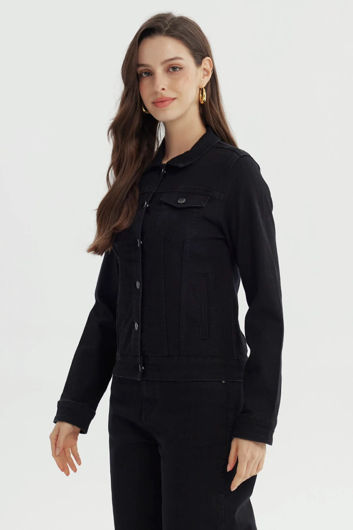 Chaqueta Mujer Clásica Negro - Image 2
