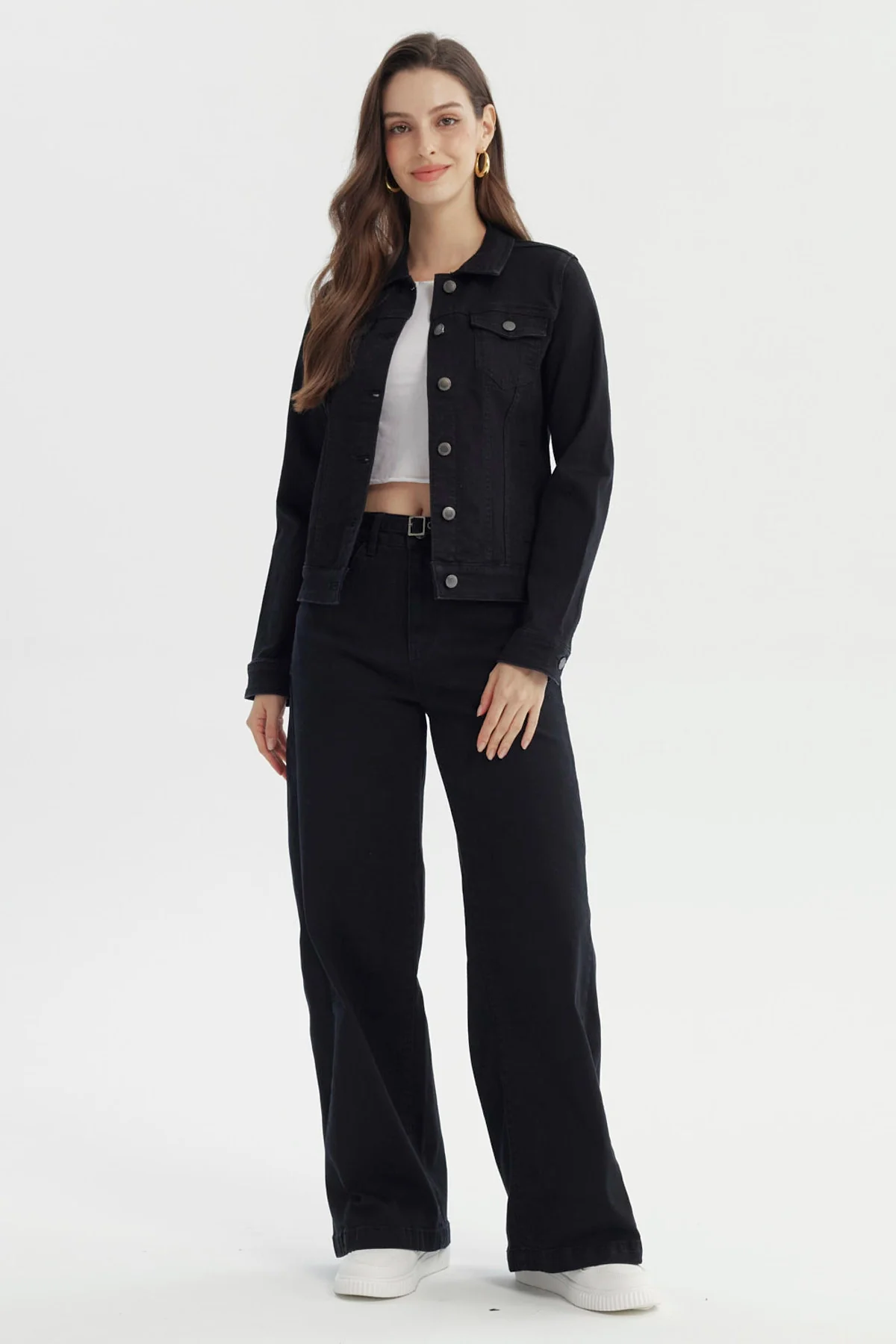 Chaqueta Mujer Clásica Negro - Image 4