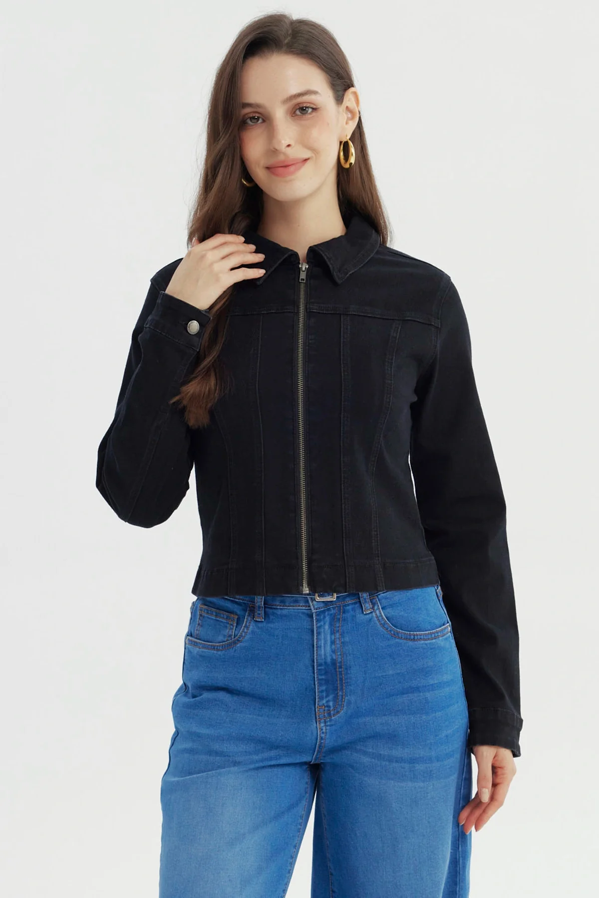 Chaqueta Mujer Clásica Negro