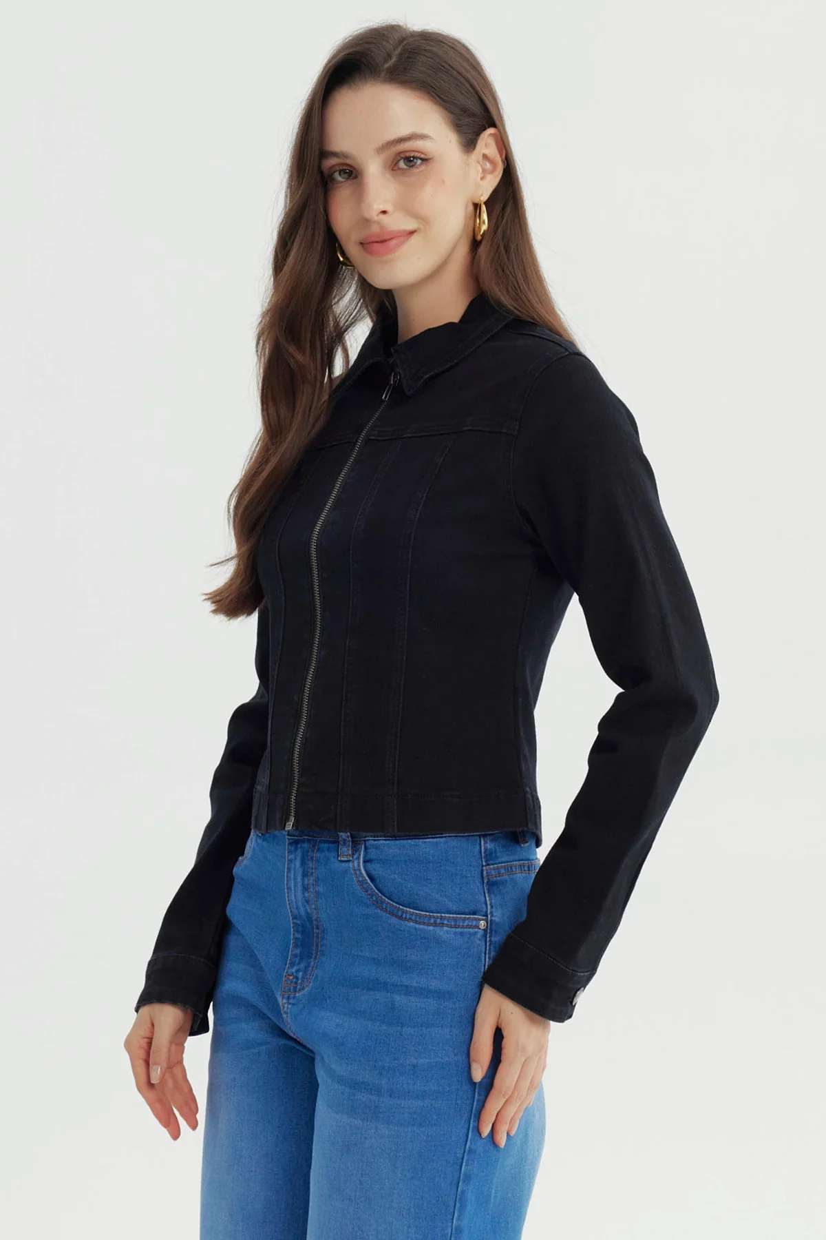 Chaqueta Mujer Clásica Negro - Image 2