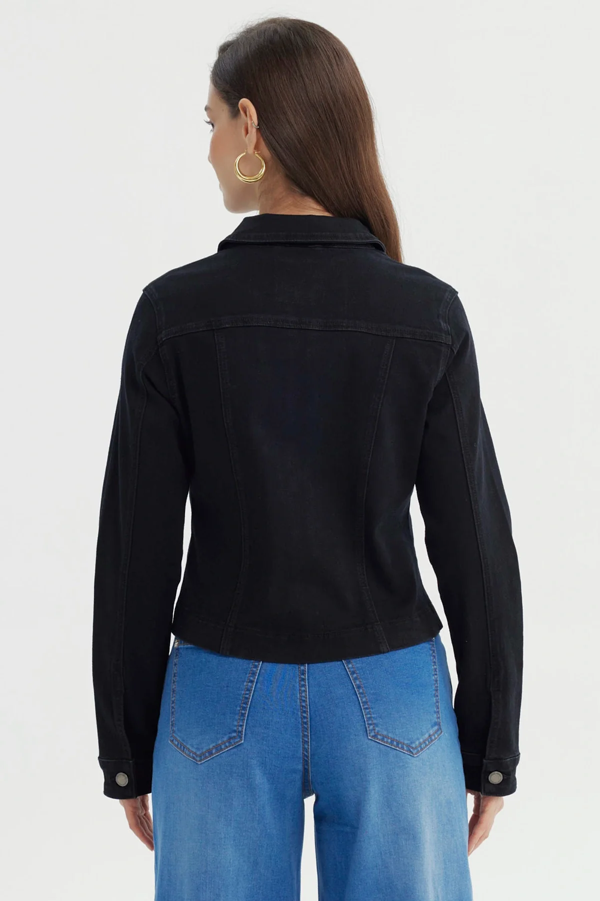 Chaqueta Mujer Clásica Negro - Image 3