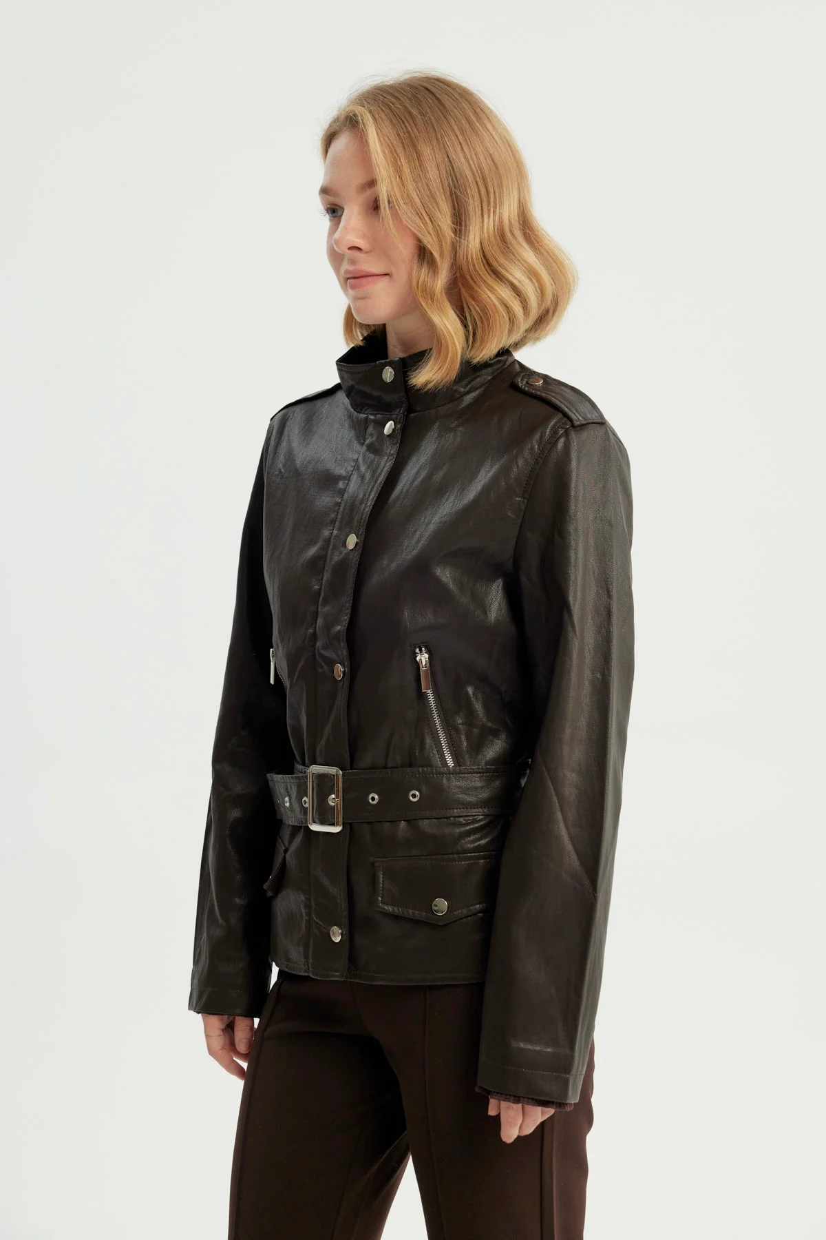 Chaqueta Mujer Classic Chocolate - Image 2