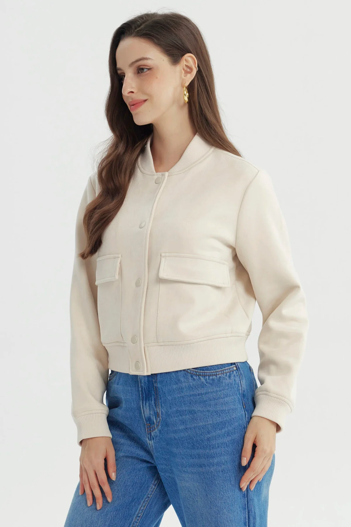 Chaqueta Mujer Classic Crudo - Image 2