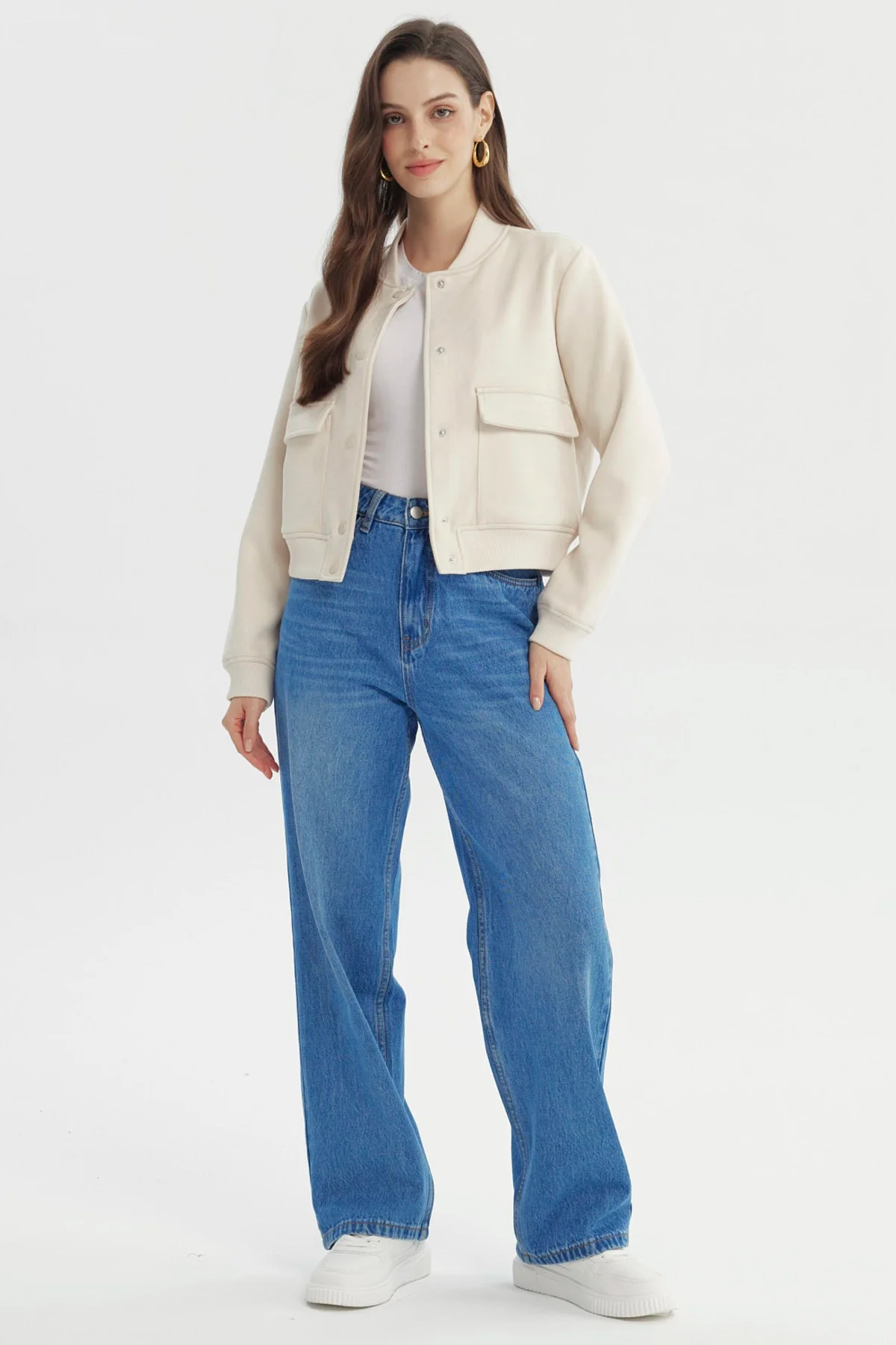 Chaqueta Mujer Classic Crudo - Image 4