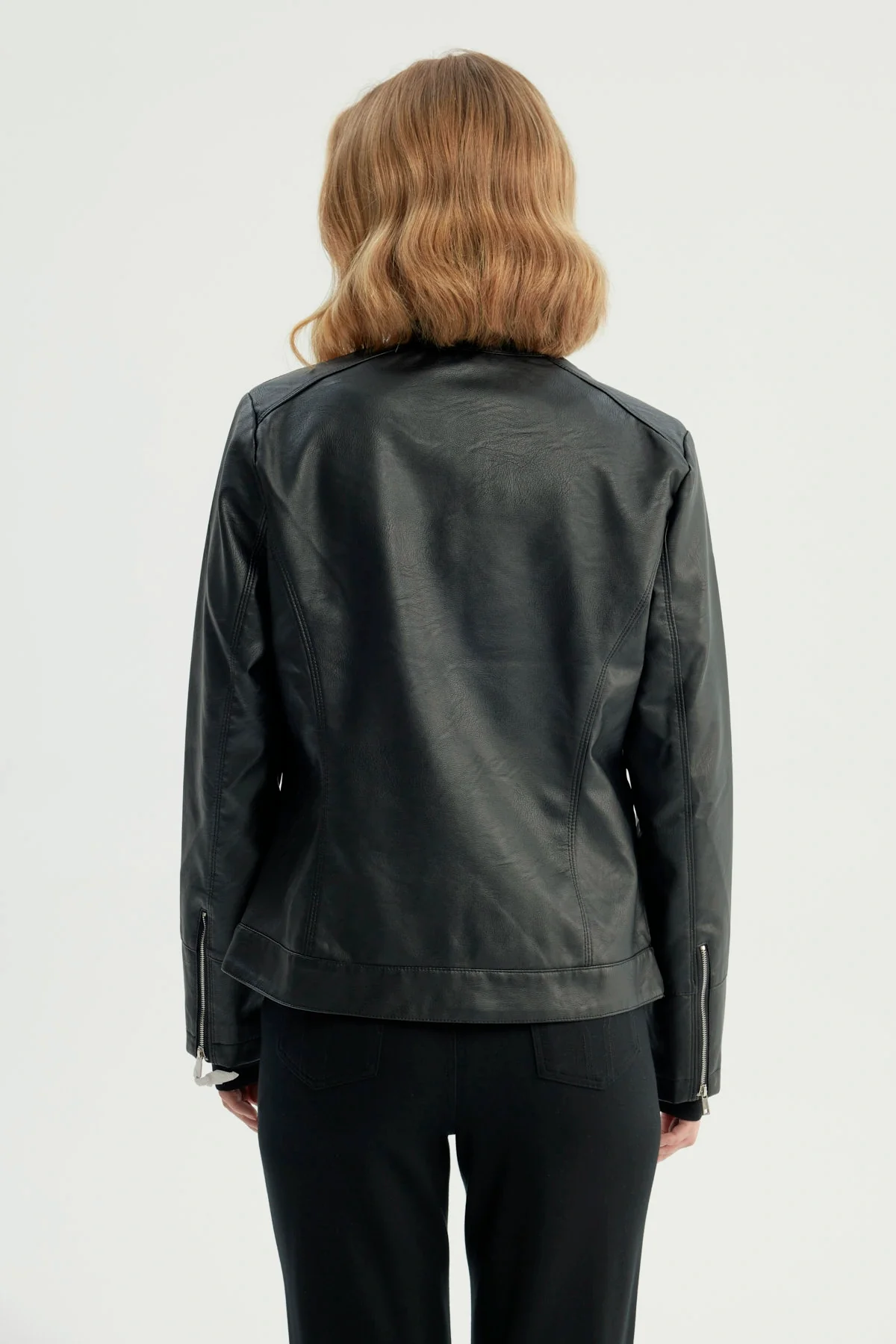 Chaqueta Mujer Ecocuero Negro - Image 3
