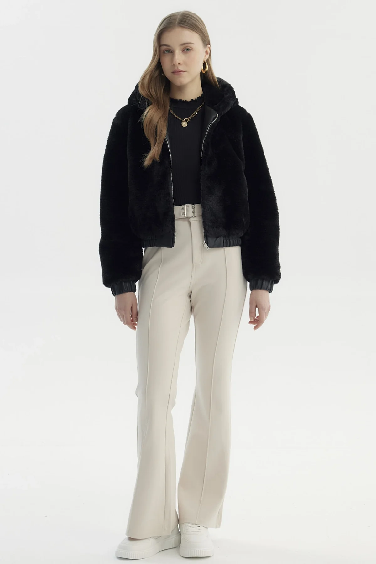 Chaqueta Mujer Juvenil Negro - Image 4