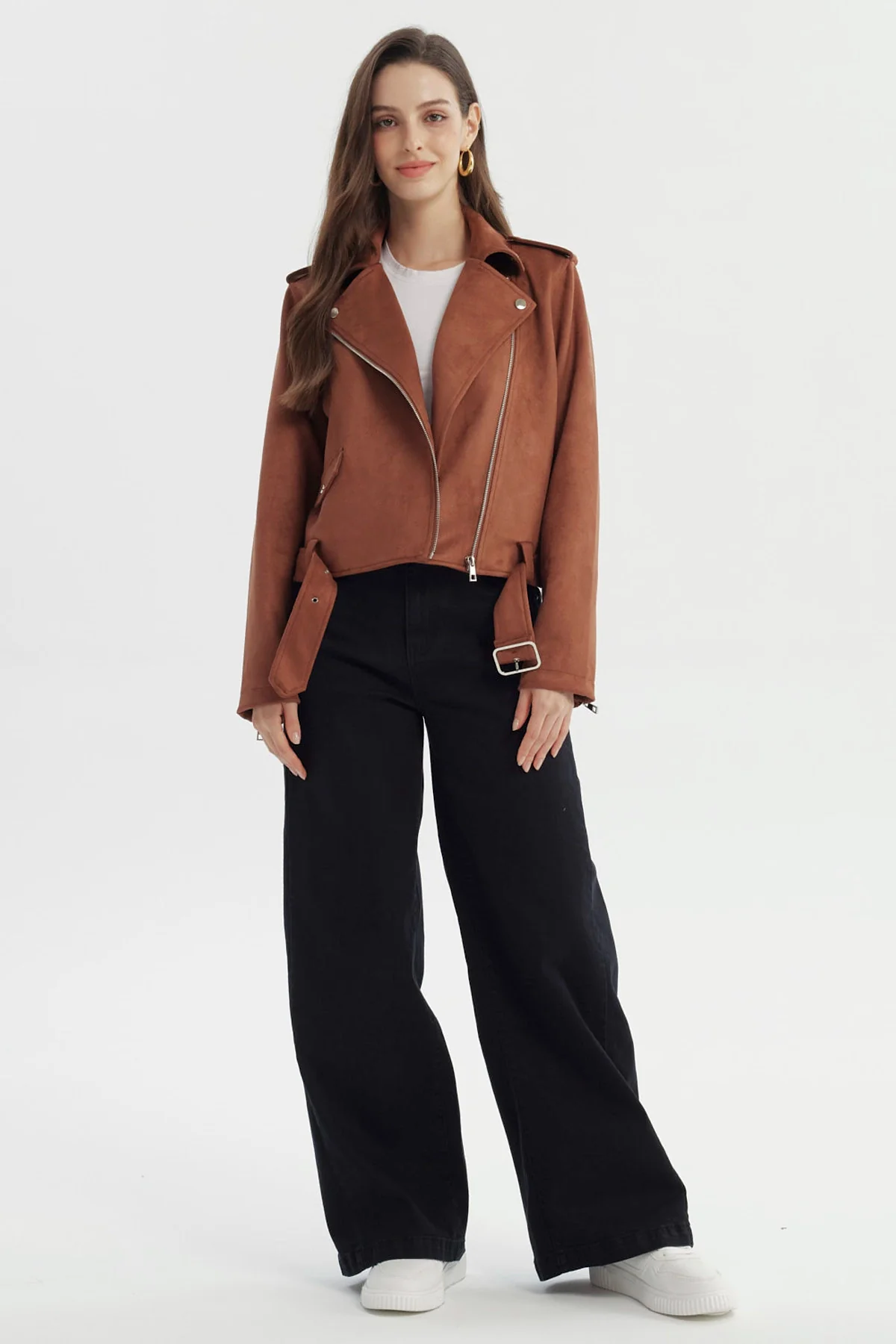 Chaqueta Mujer Regular Camel Oscuro - Image 4
