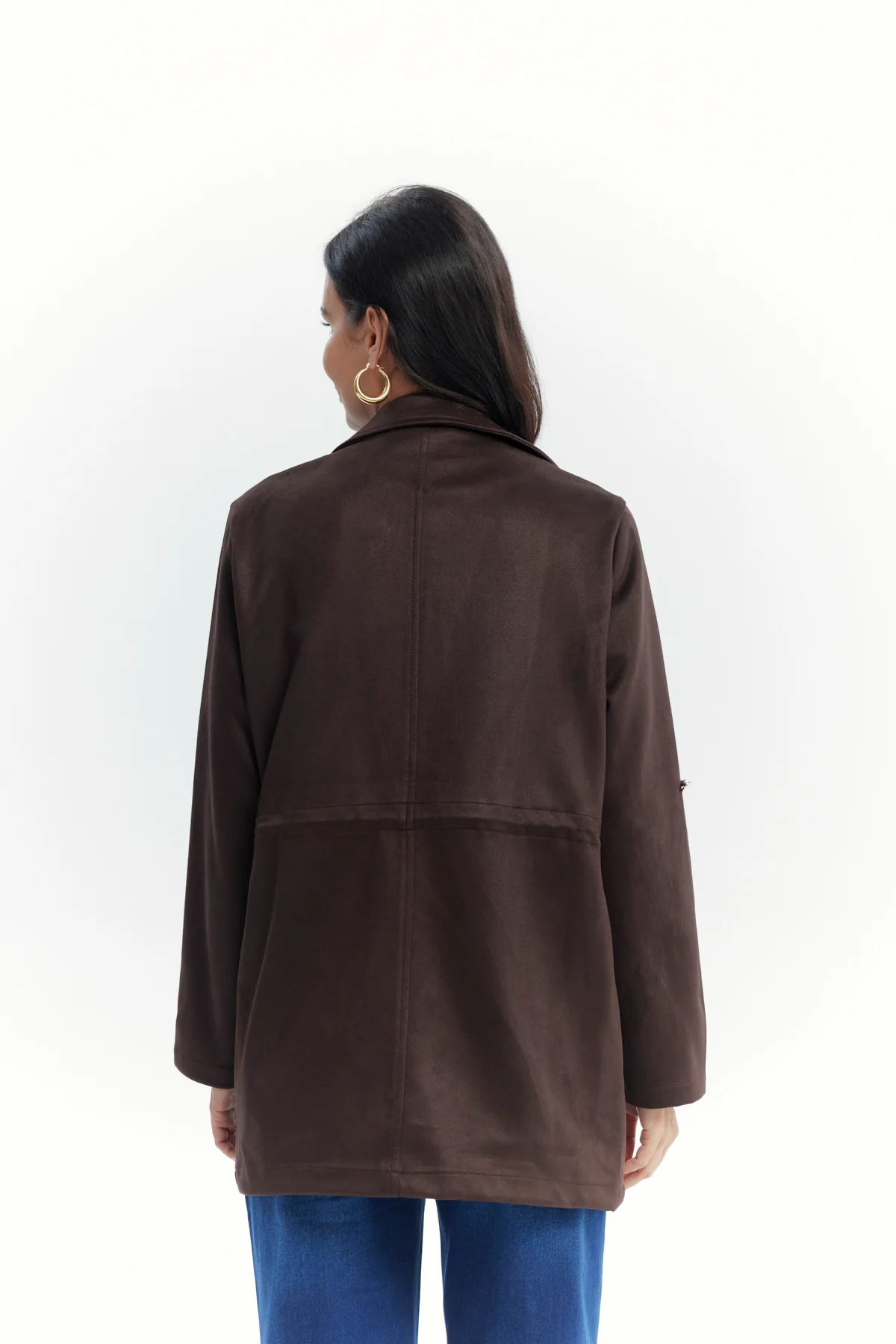 Chaqueta Mujer Regular Chocolate - Image 3