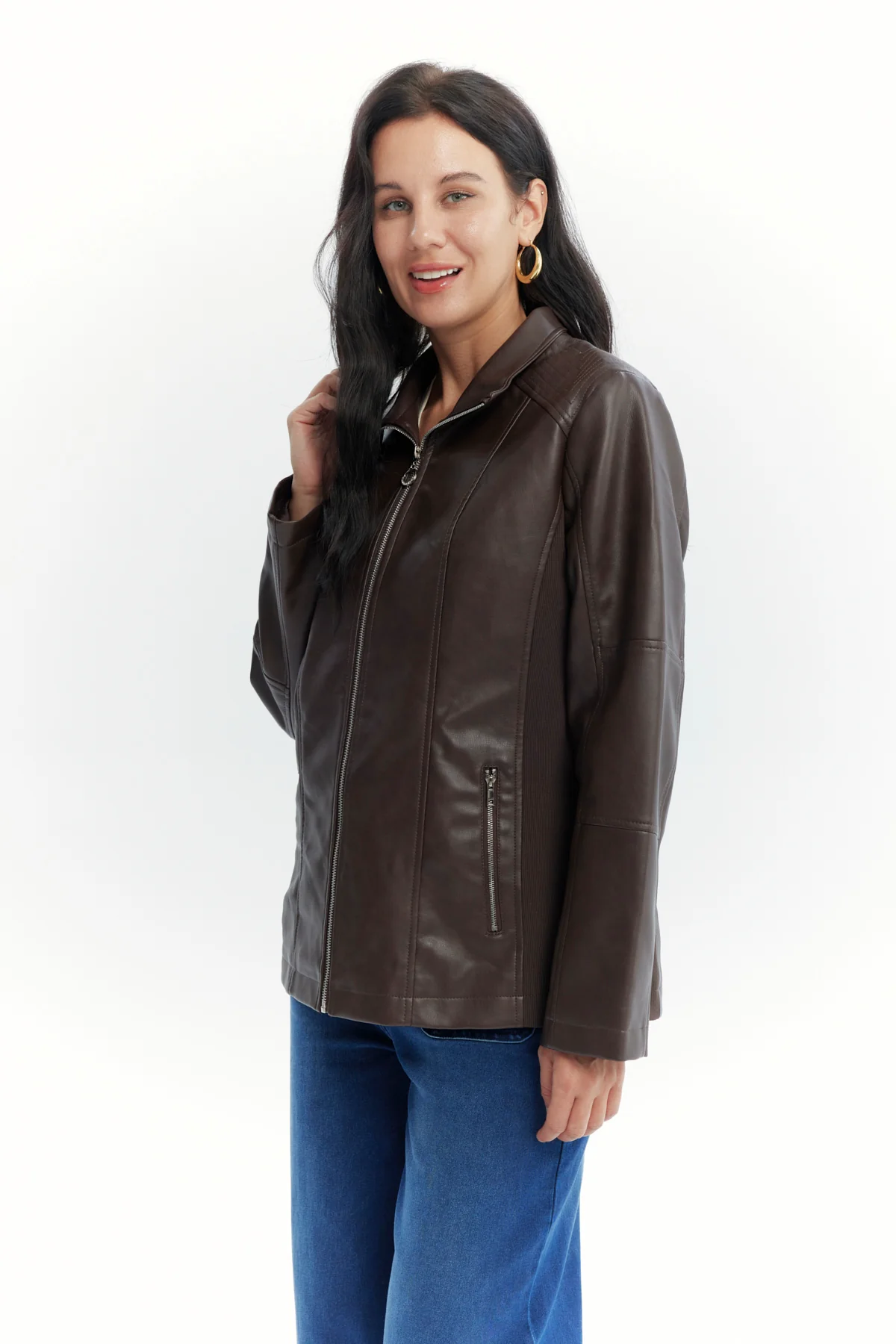 Chaqueta Mujer Regular Chocolate - Image 2