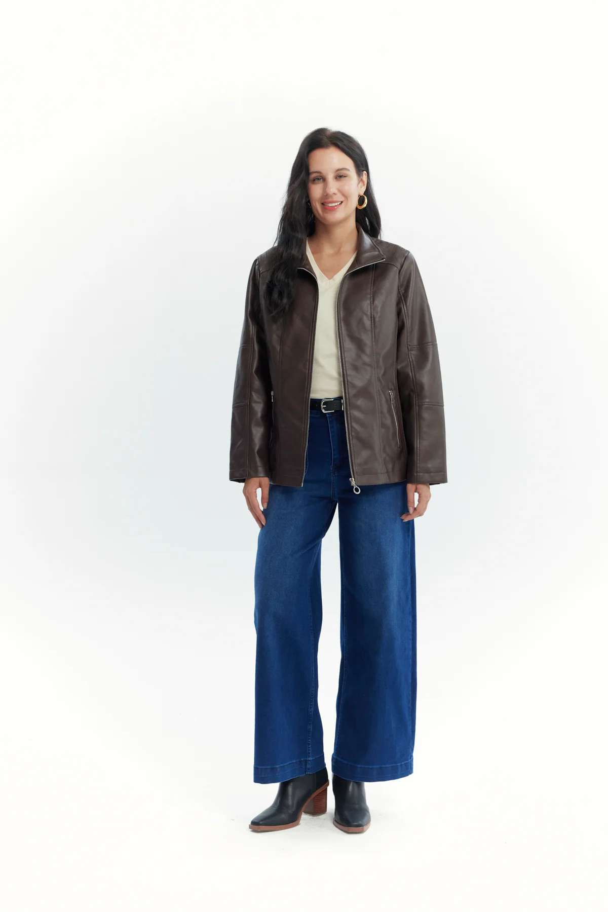 Chaqueta Mujer Regular Chocolate - Image 4