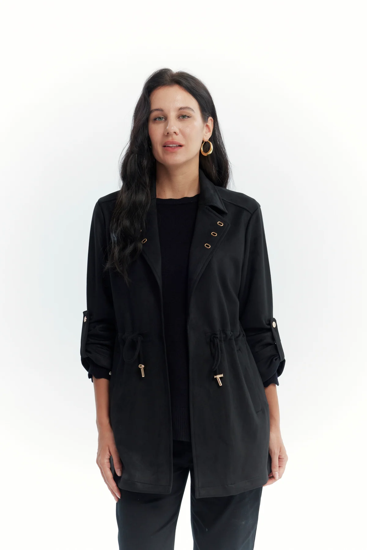 Chaqueta Mujer Regular Negro
