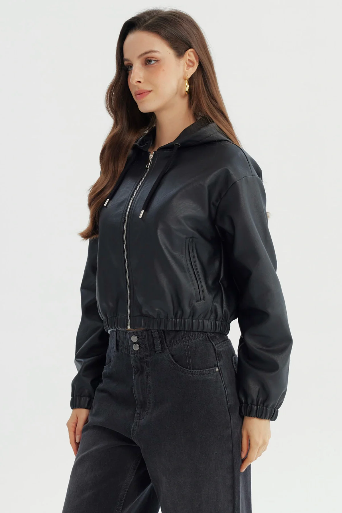 Chaqueta Mujer Regular Negro - Image 2