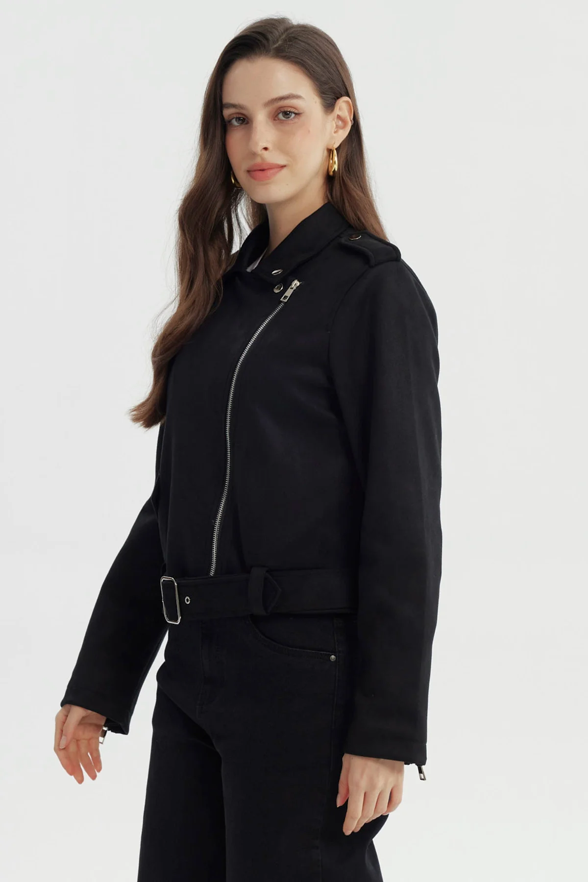 Chaqueta Mujer Regular Negro - Image 2