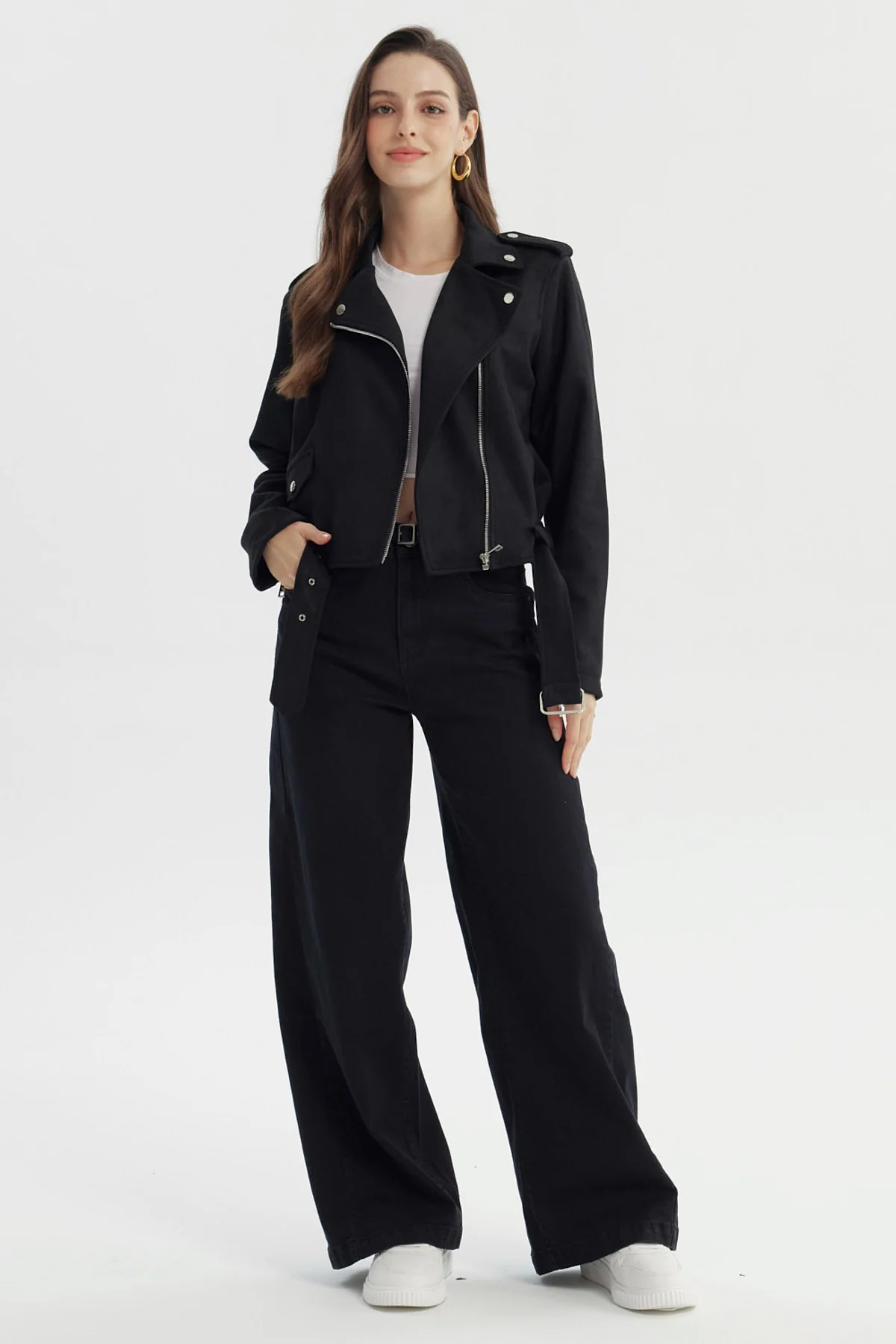Chaqueta Mujer Regular Negro - Image 4