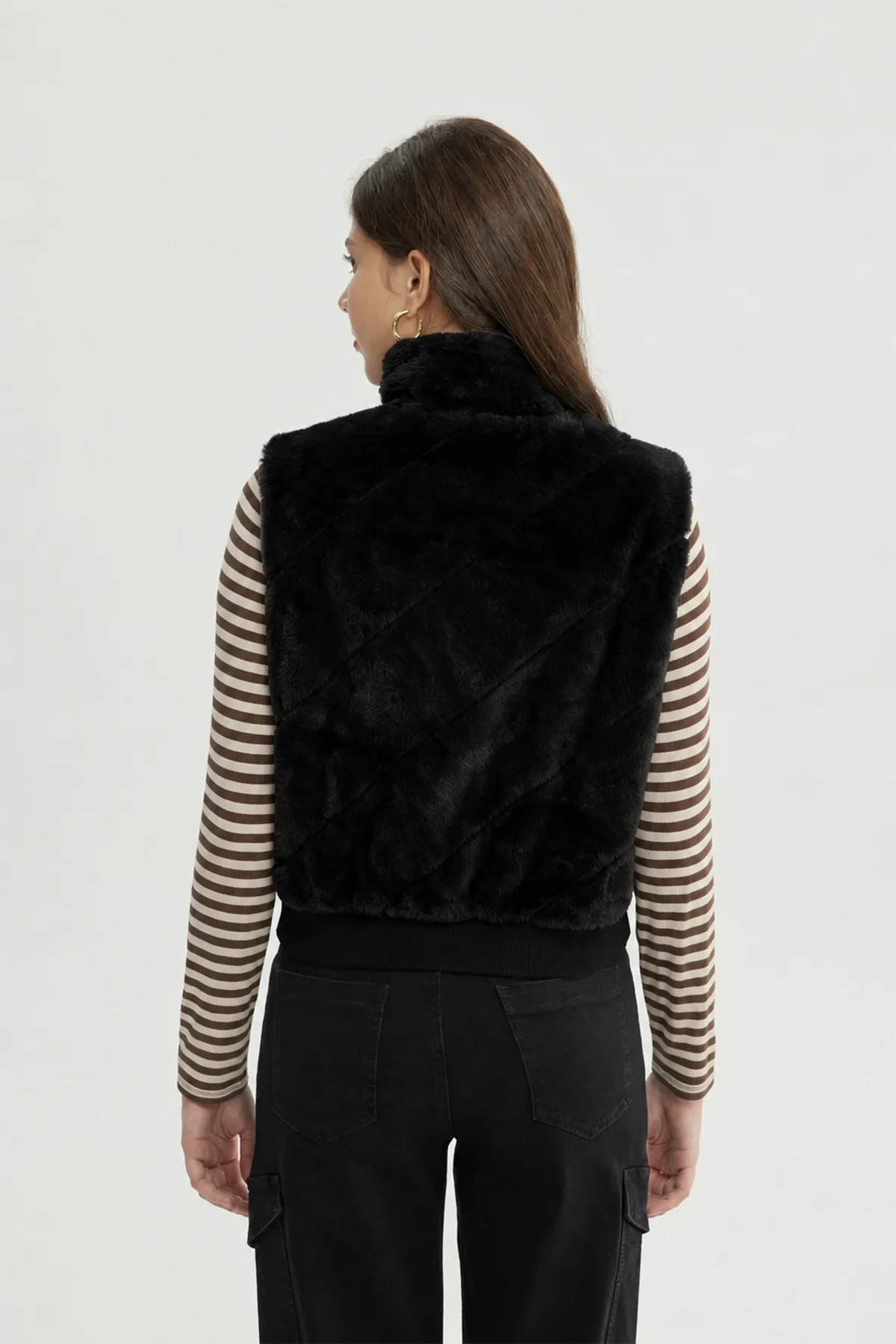 Chaqueta Mujer Regular Negro - Image 4