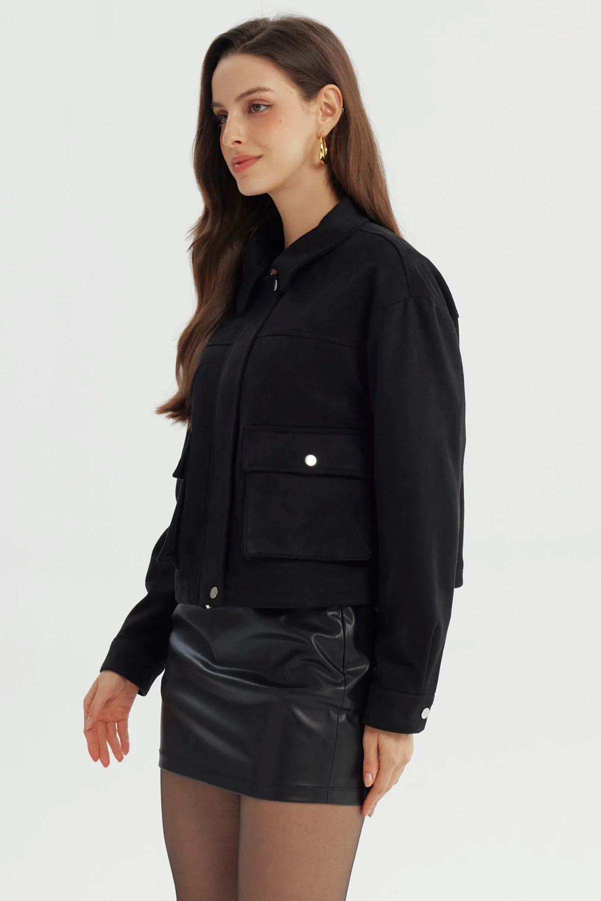 Chaqueta Mujer Regular Negro - Image 2
