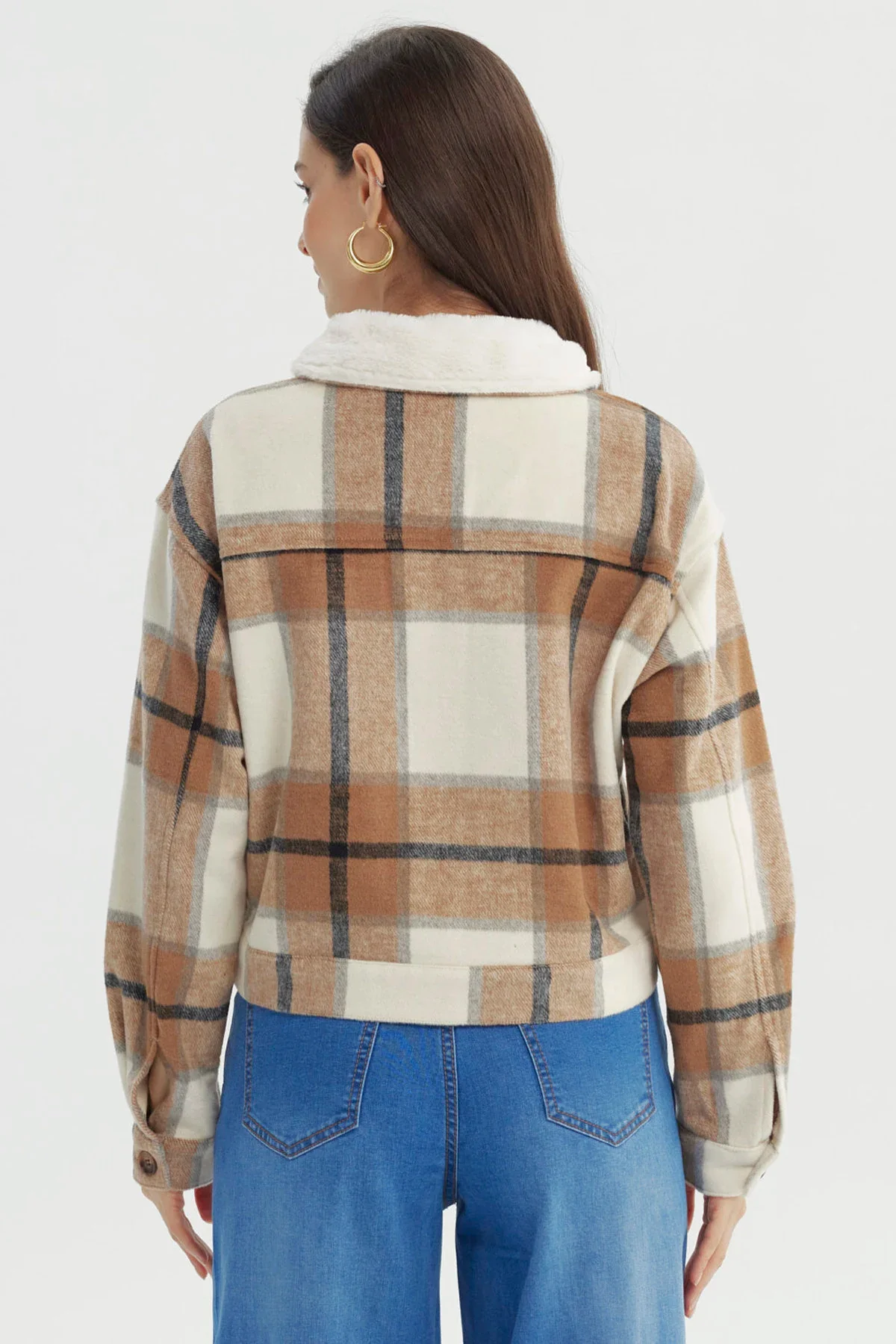 Chaqueta Mujer Slim Beige - Image 3