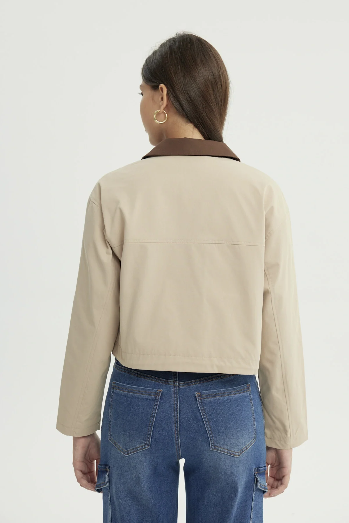Chaqueta Mujer Slim Beige - Image 3