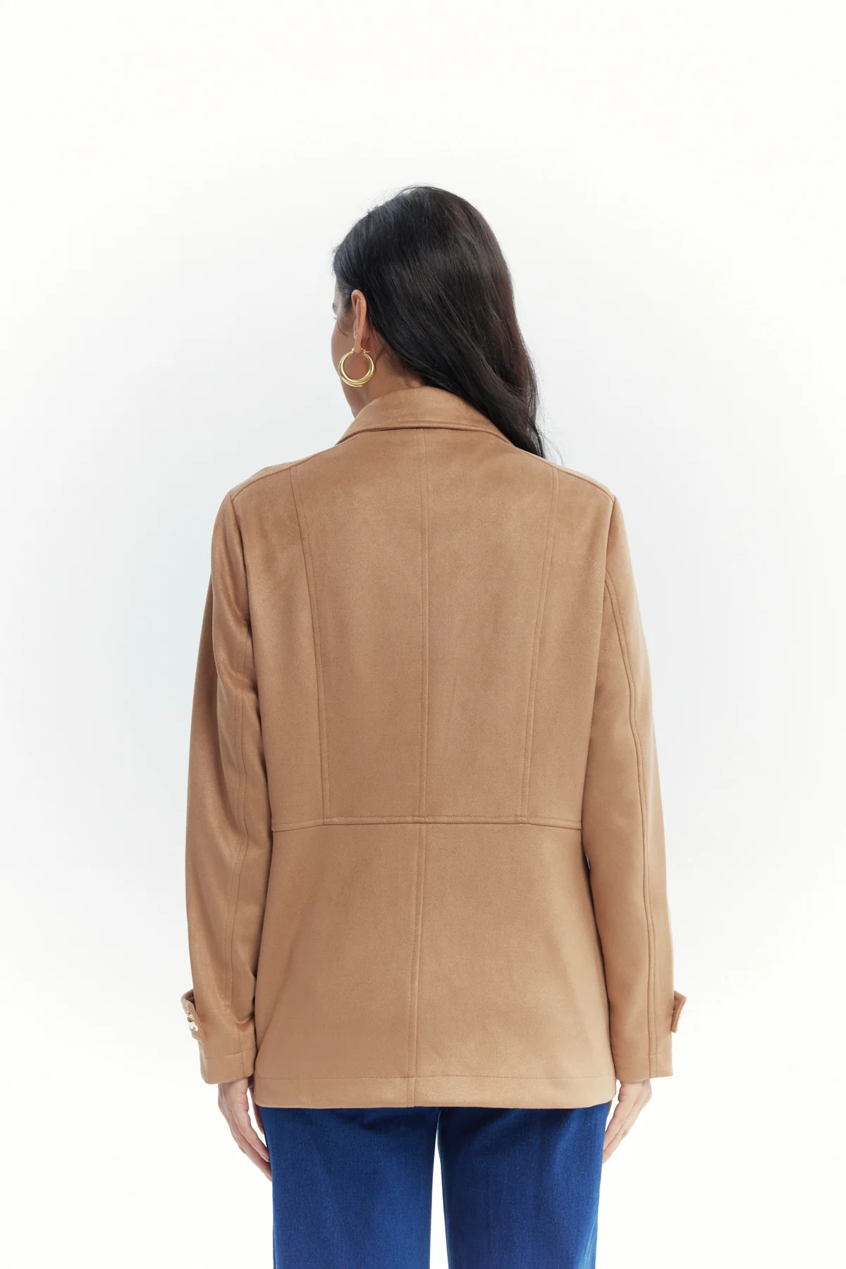 Chaqueta Mujer Slim Camel - Image 3