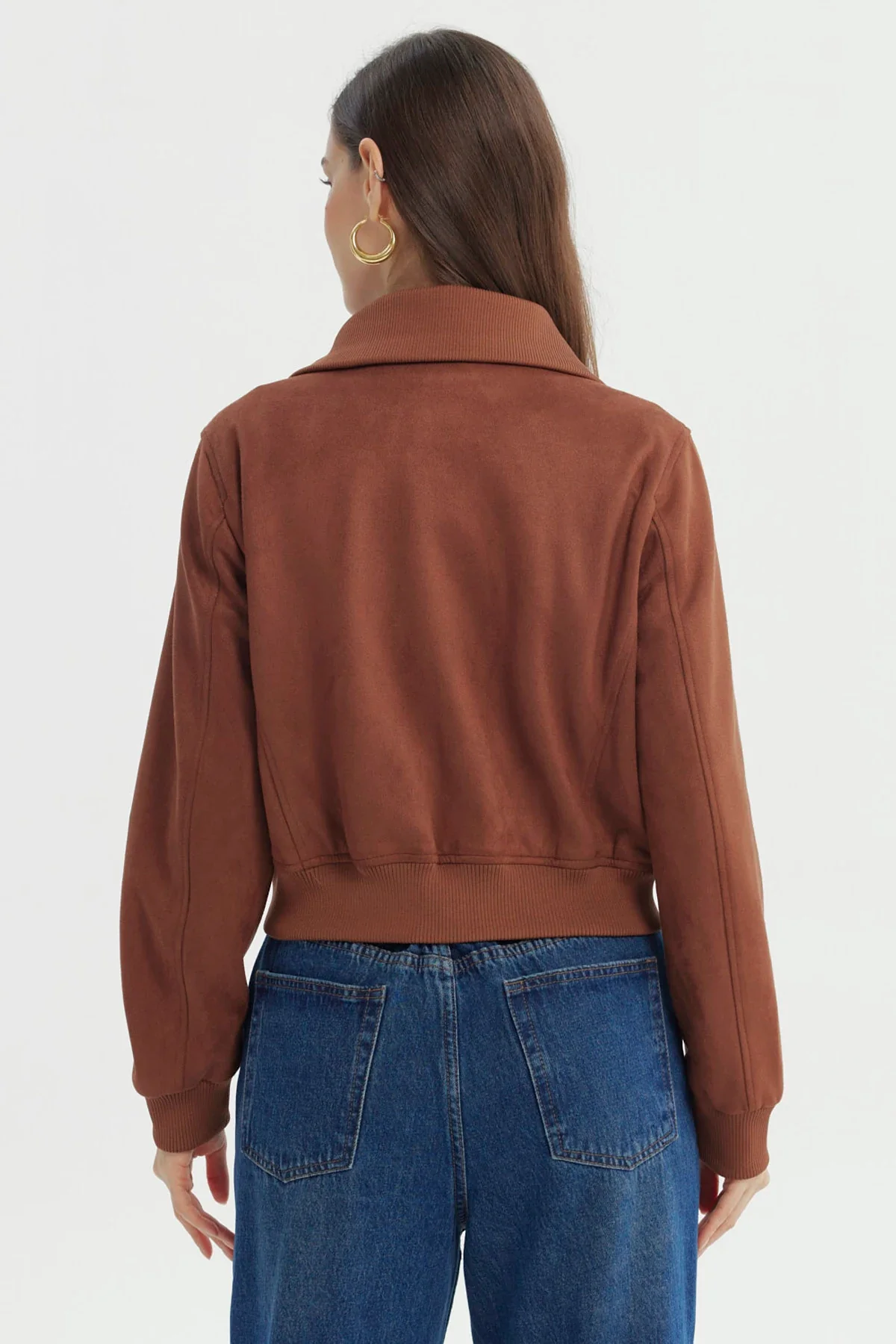 Chaqueta Mujer Slim Camel - Image 3