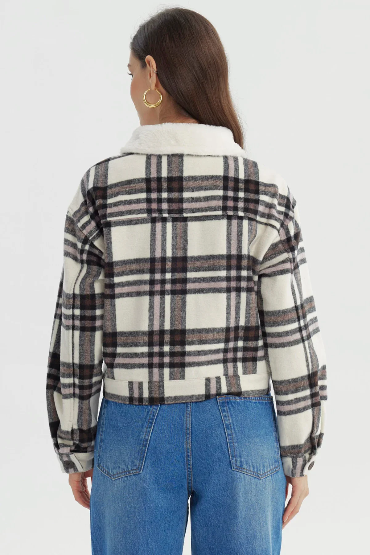 Chaqueta Mujer Slim Gris - Image 3