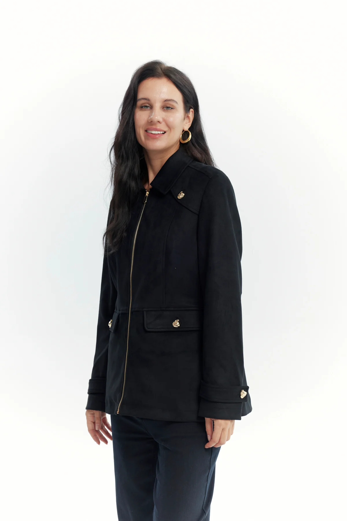 Chaqueta Mujer Slim Negro - Image 2