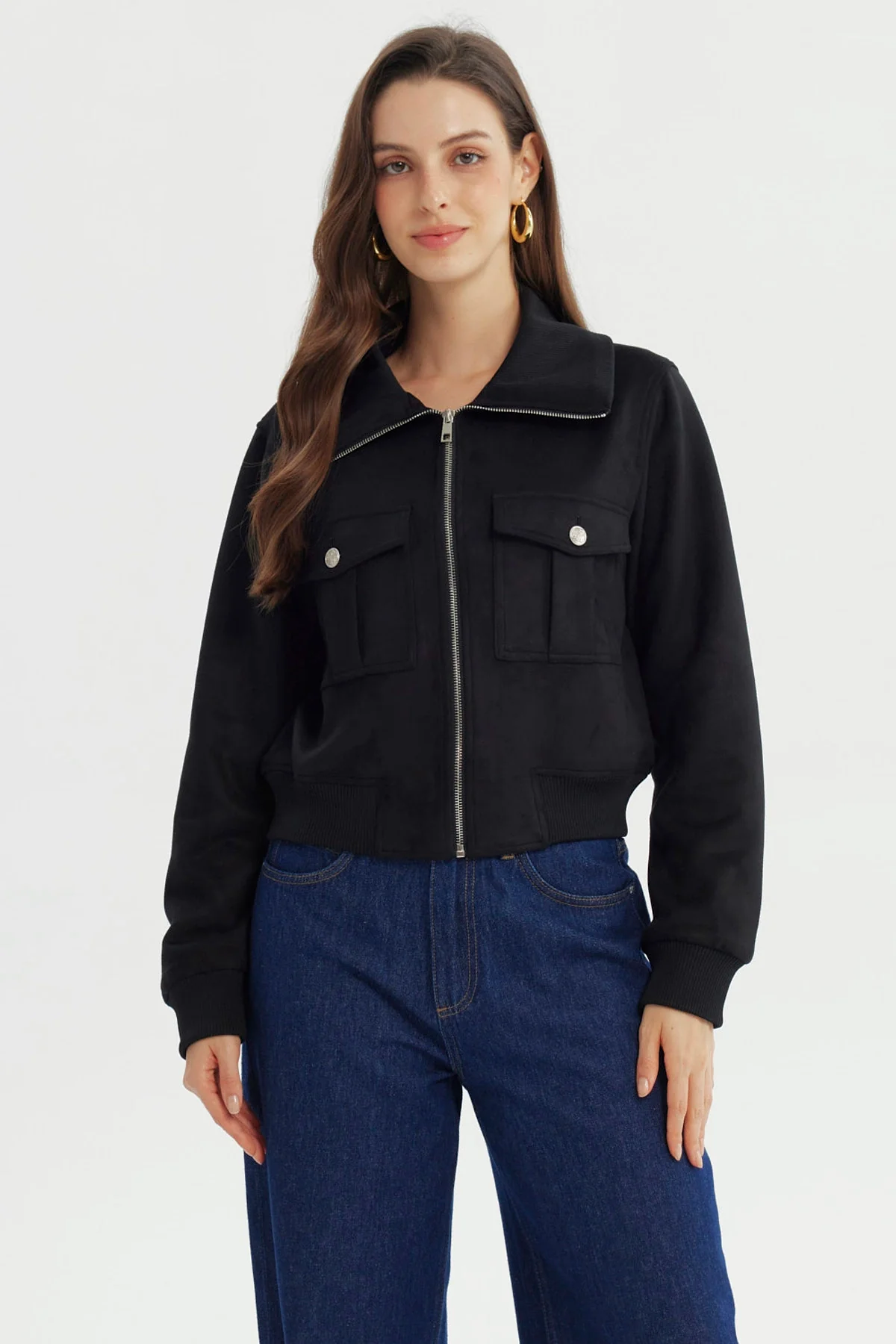 Chaqueta Mujer Slim Negro