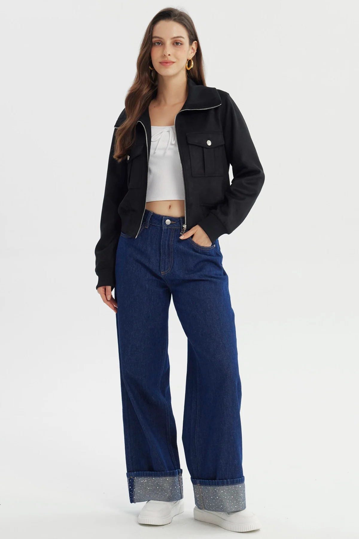 Chaqueta Mujer Slim Negro - Image 4