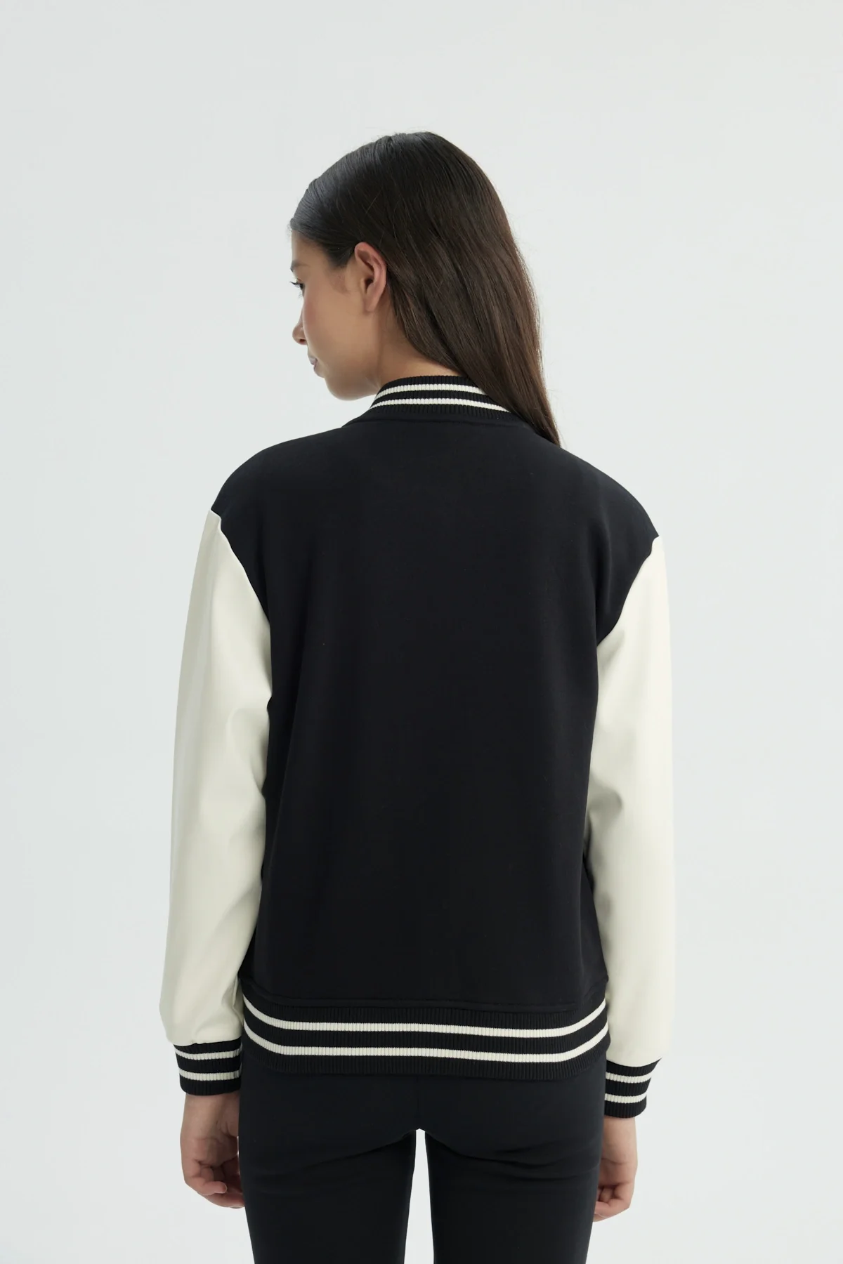 Chaqueta Niña Oversize Negro - Image 3