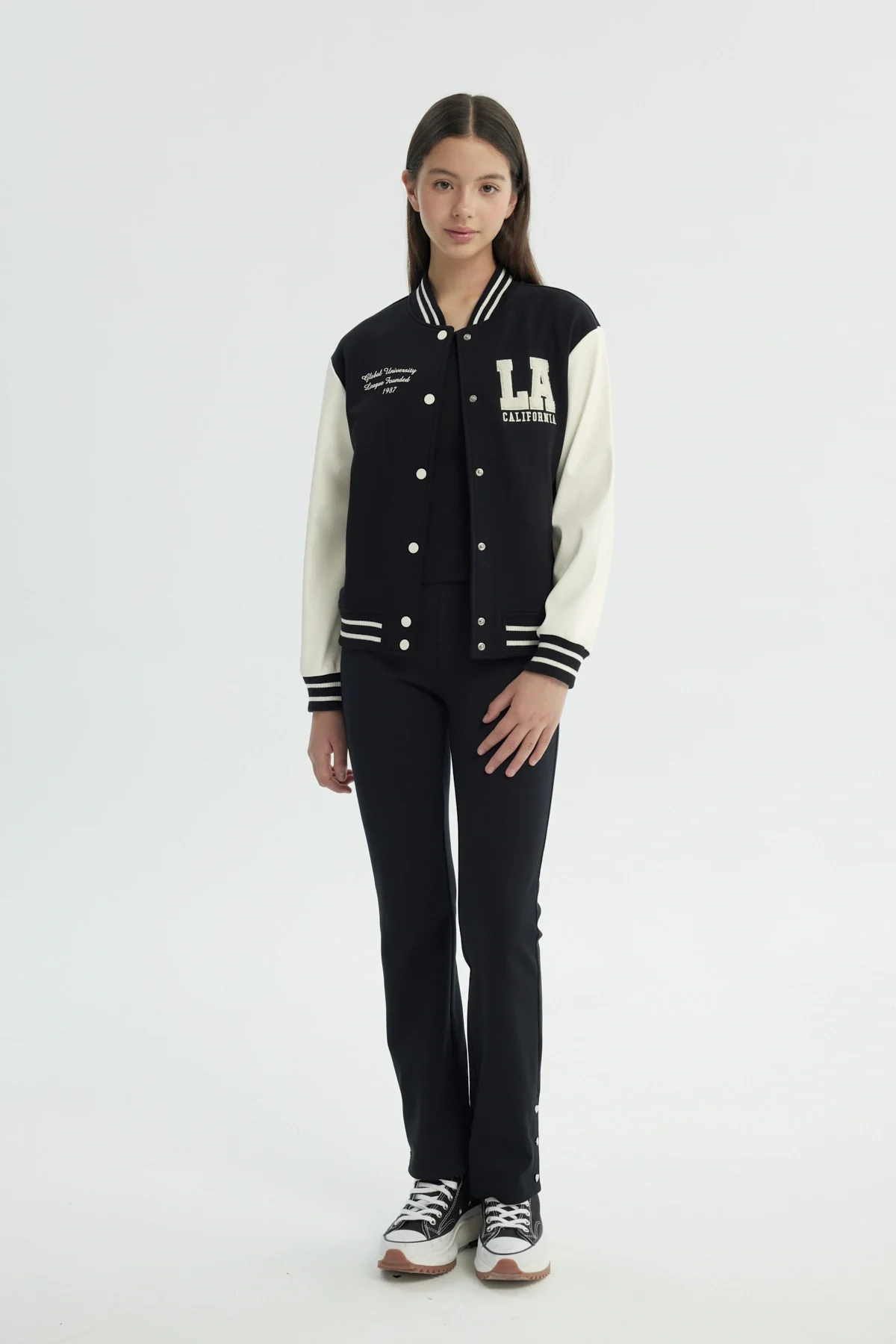 Chaqueta Niña Oversize Negro - Image 4