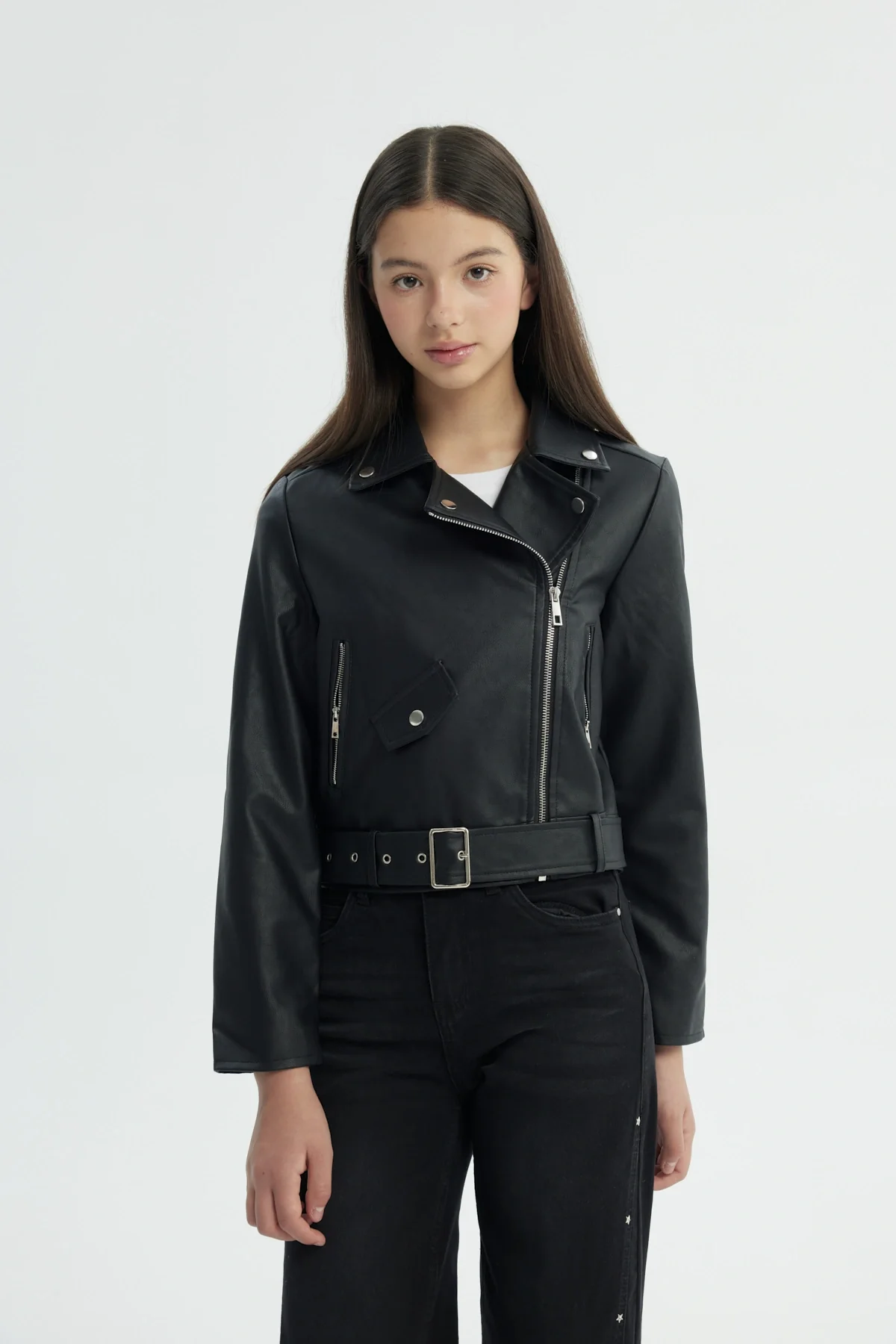 Chaqueta Niña Slim Negro