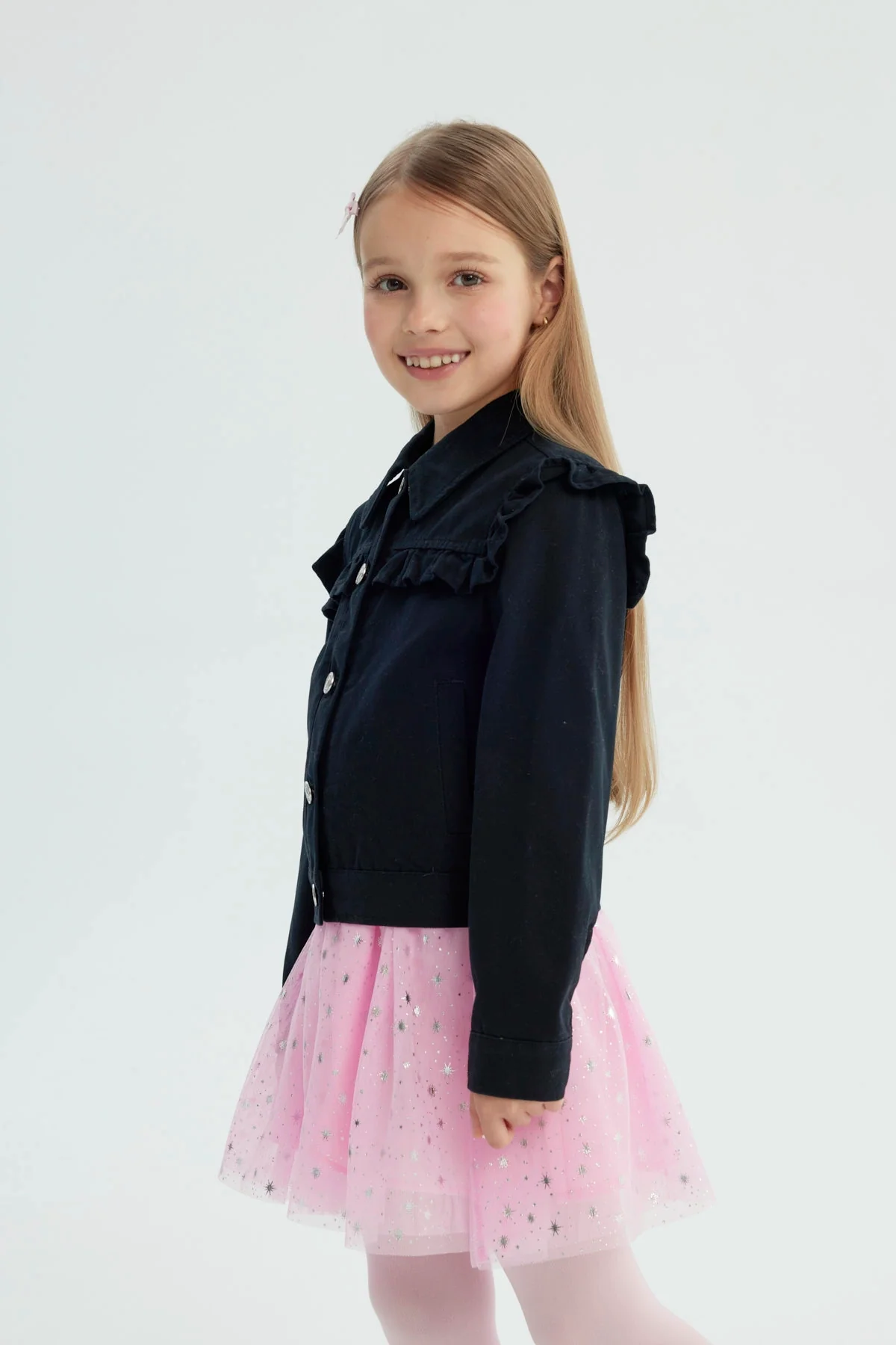 Chaqueta Niña Slim Negro - Image 2