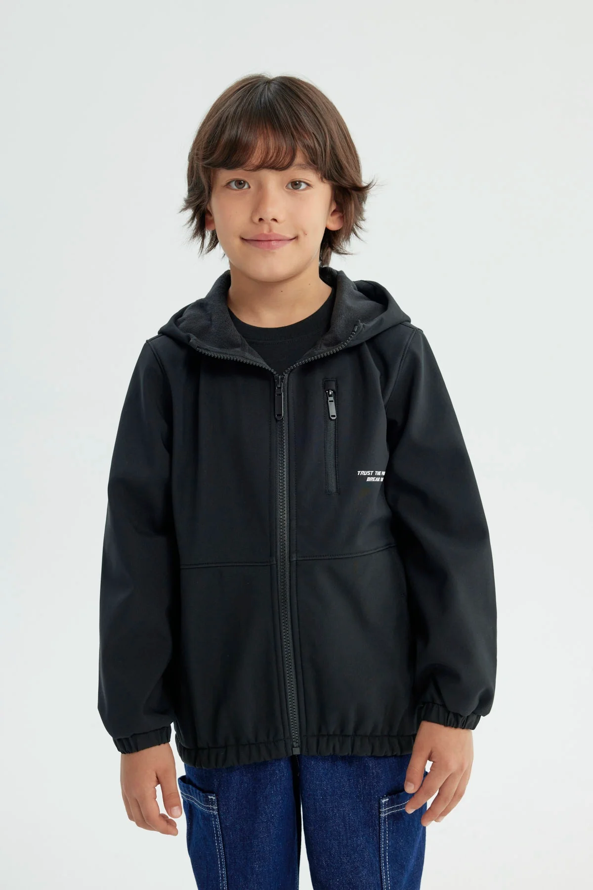 Chaqueta Niño Regular Negro