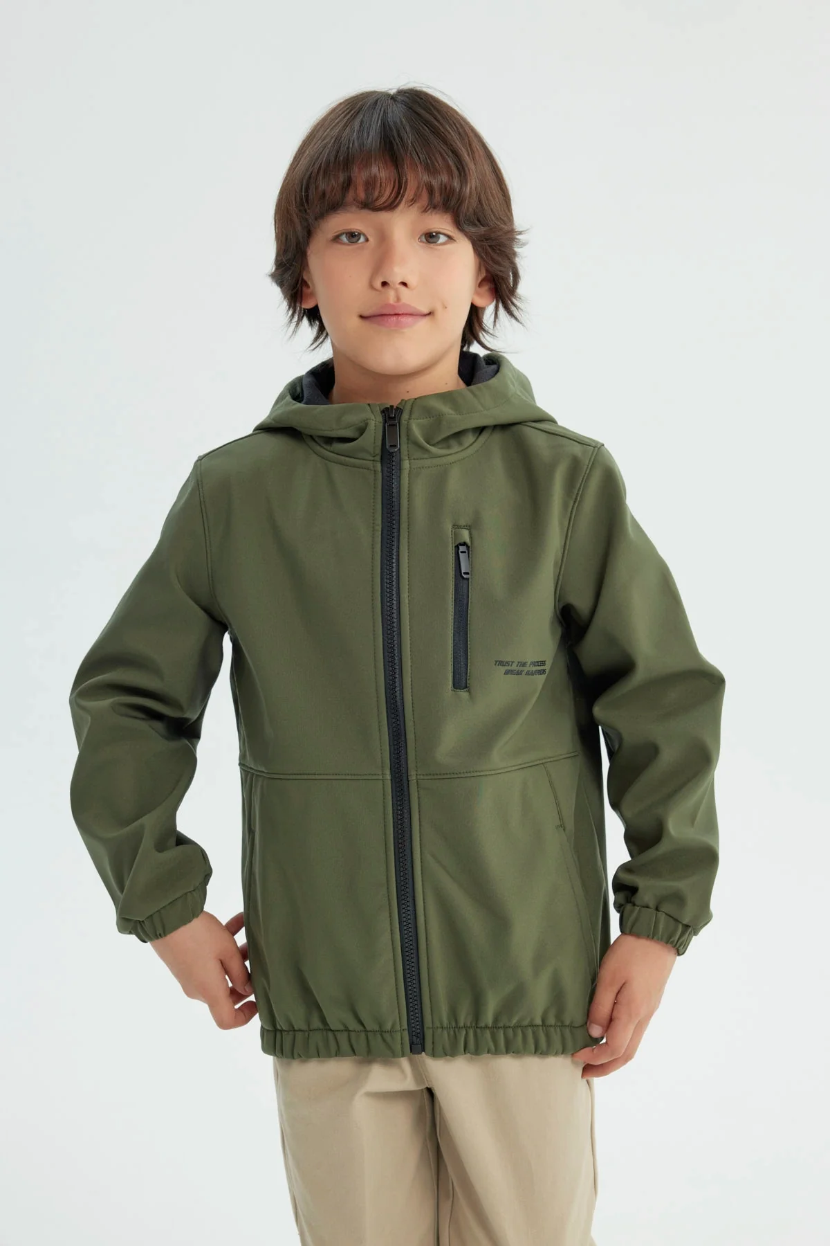 Chaqueta Niño Regular Verde Militar