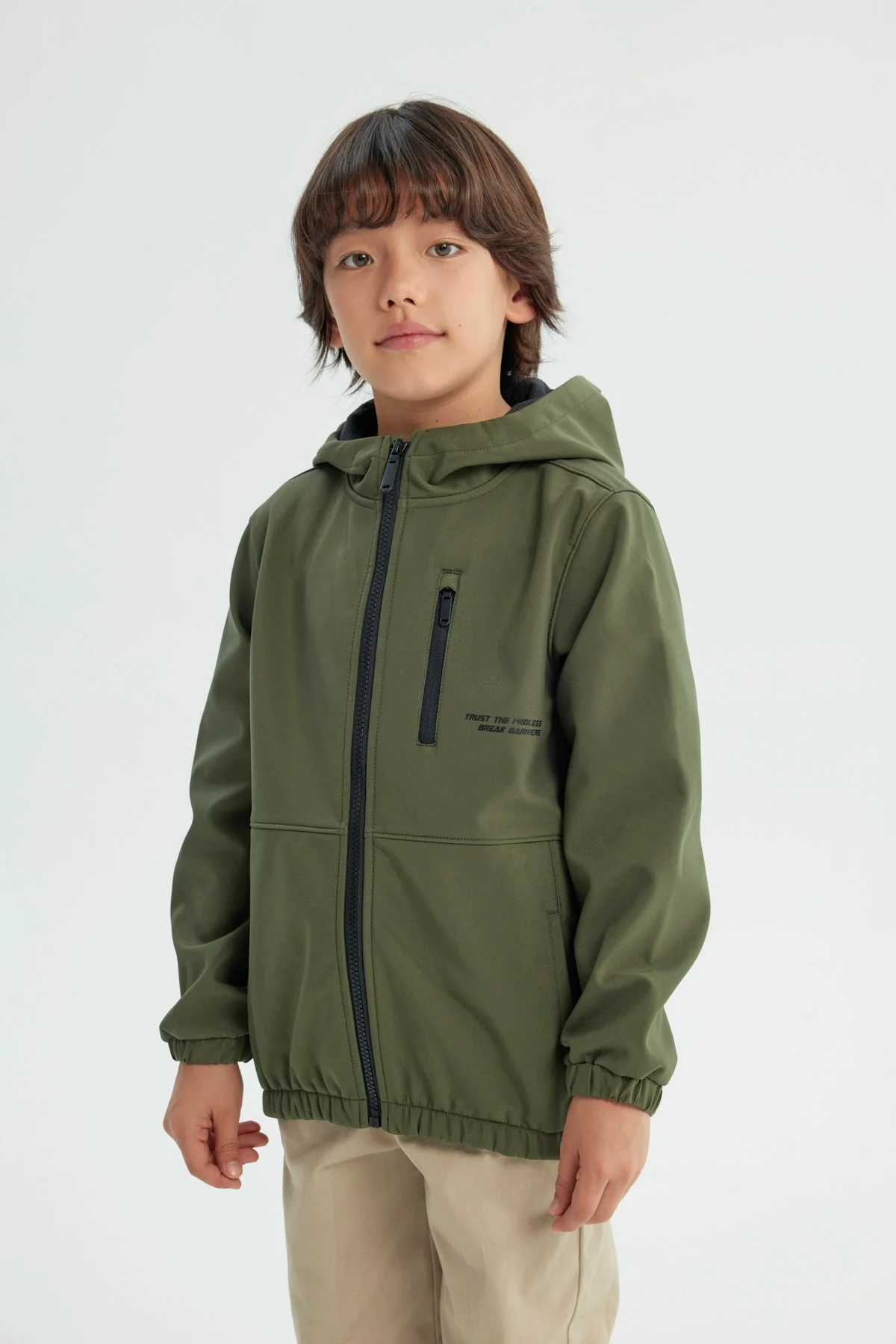 Chaqueta Niño Regular Verde Militar - Image 2