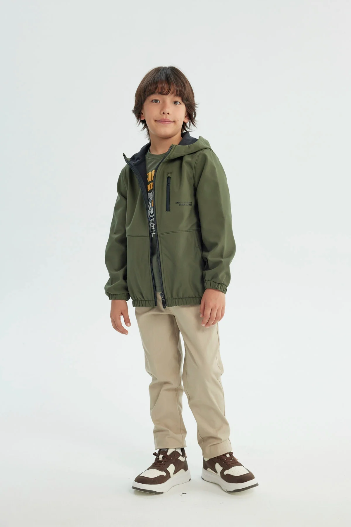 Chaqueta Niño Regular Verde Militar - Image 4