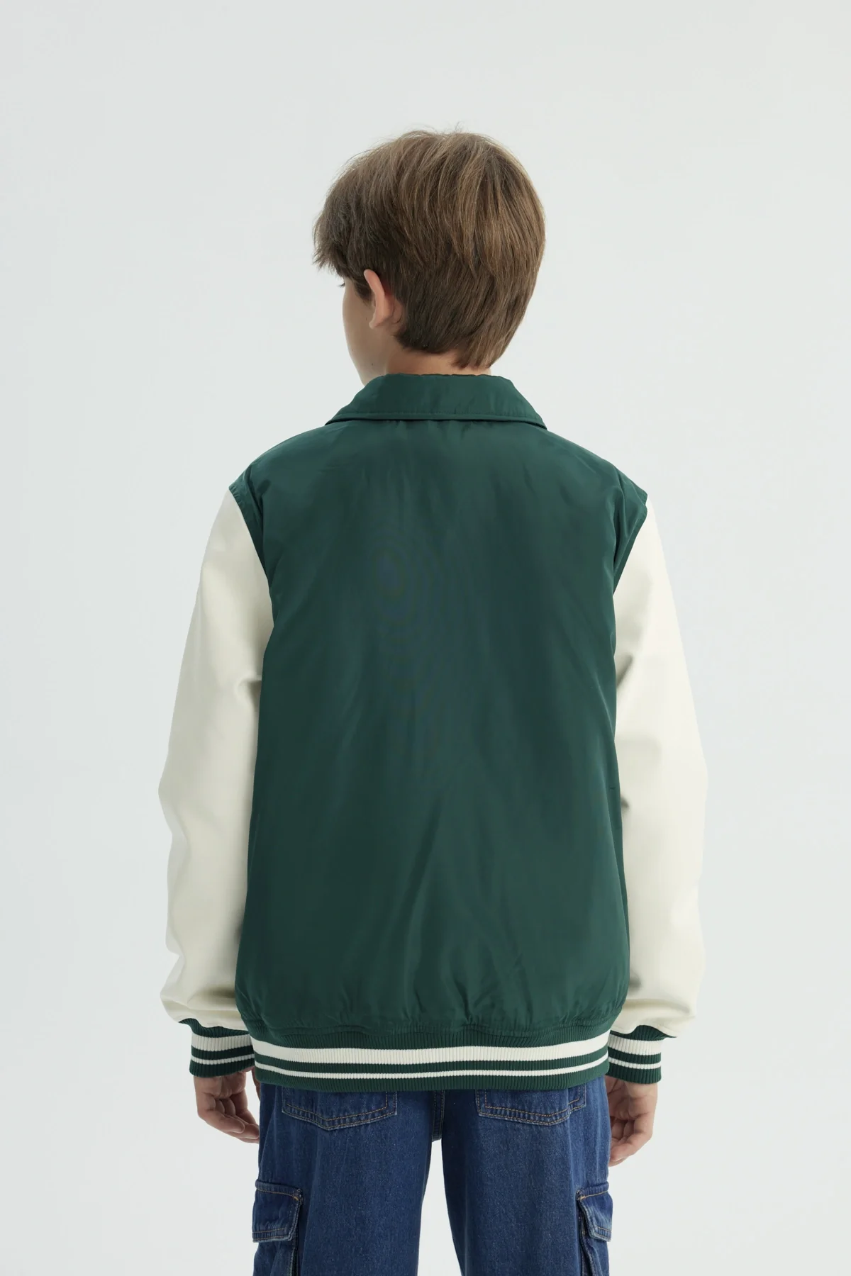 Chaqueta Niño Slim Verde Oscuro - Image 3