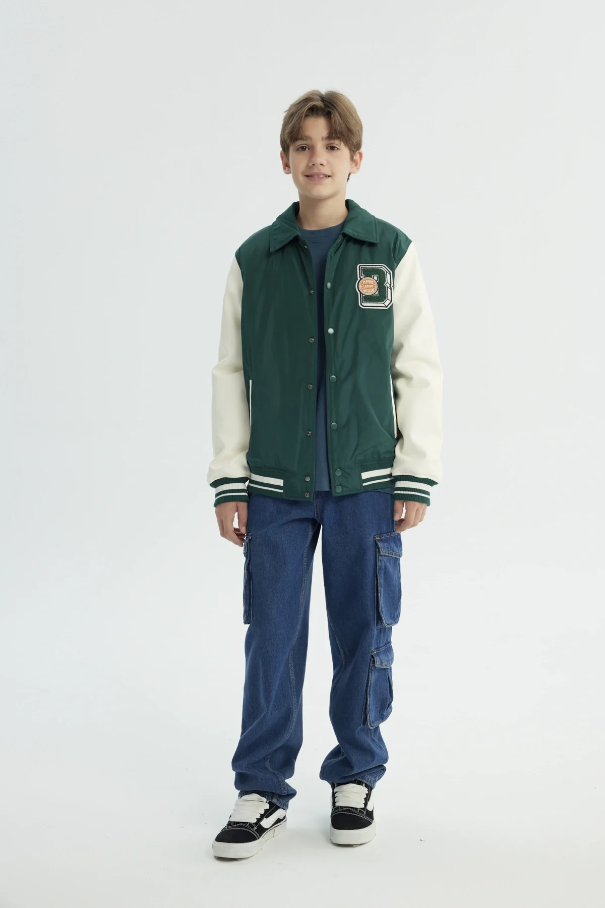 Chaqueta Niño Slim Verde Oscuro - Image 4