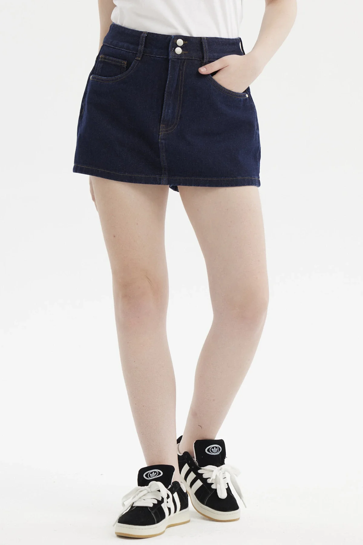 Falda Mujer Casual Azul Indigo