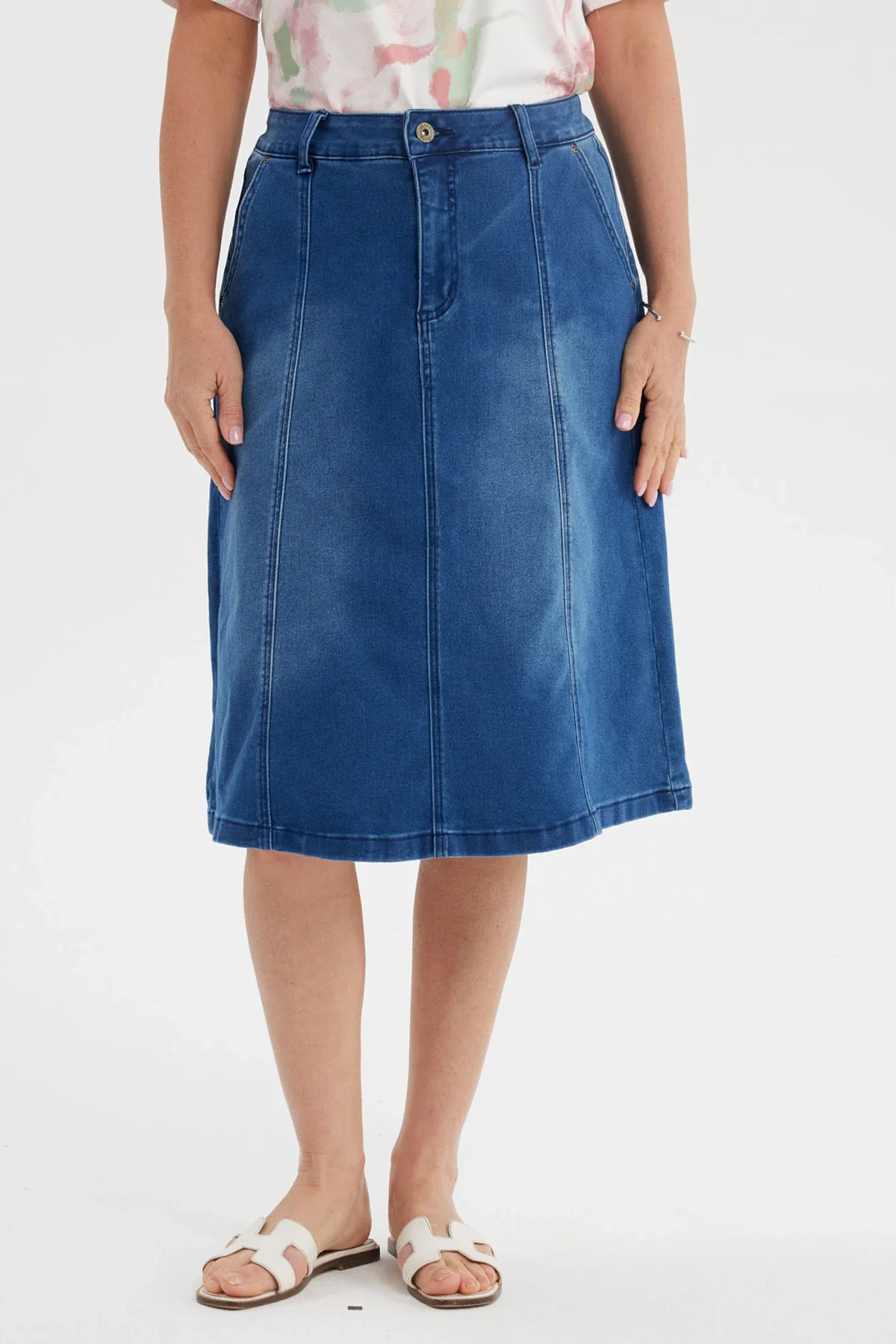 Falda Mujer Denim Azul